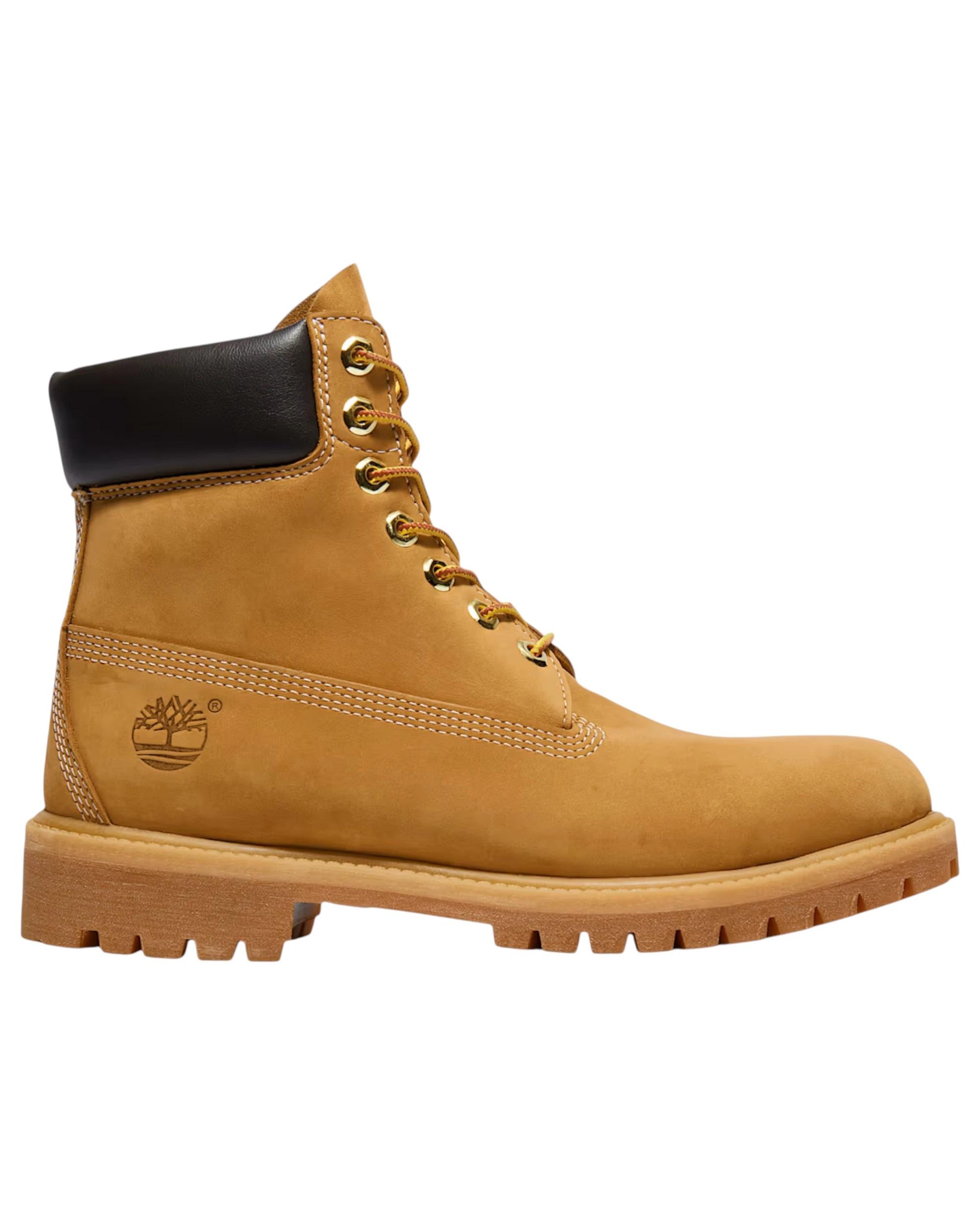 1 Timberland Mens 6-Inch Premium Waterproof Nubuck Wide Boot WHEAT, 1 of 6
