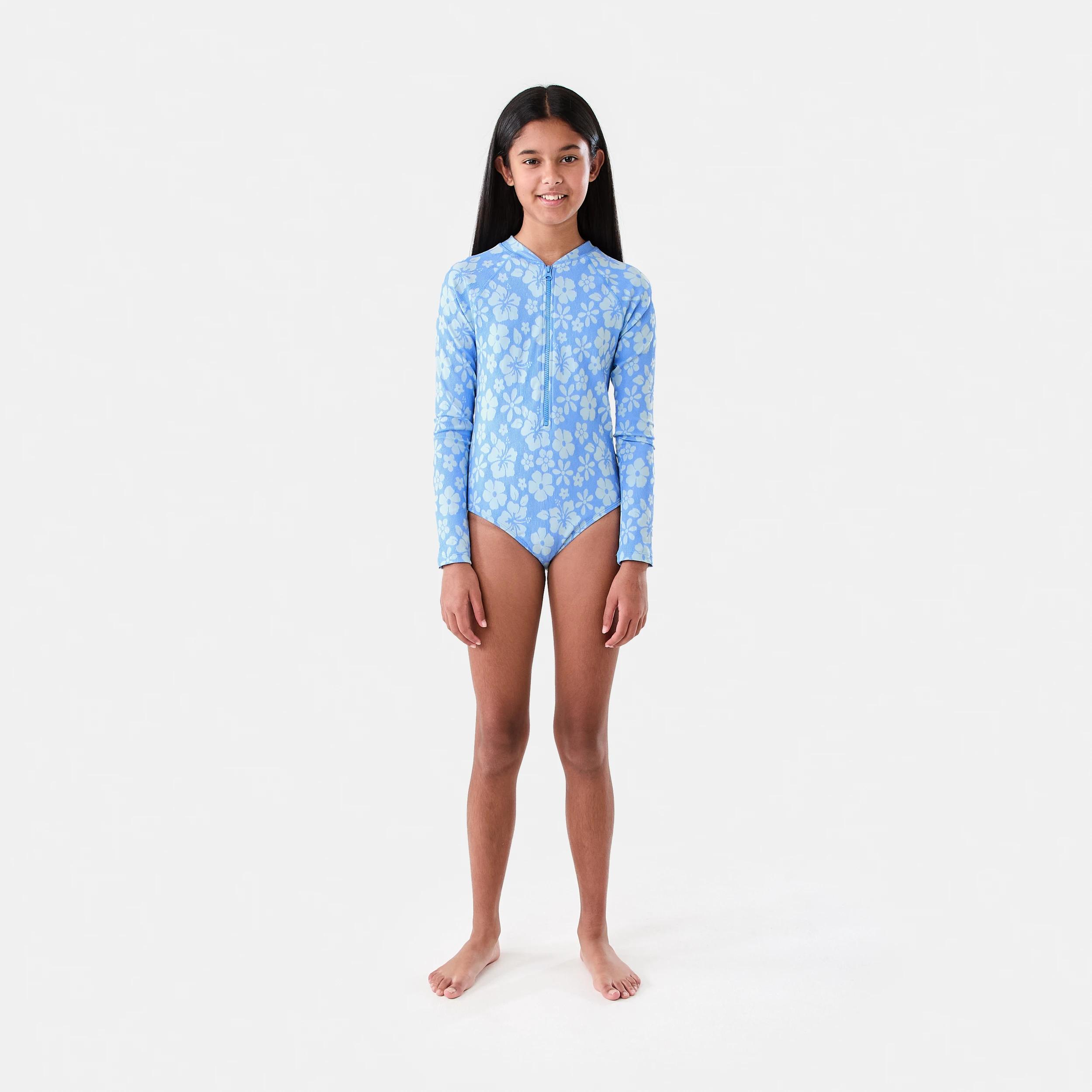 4 Long Sleeve Swimsuit Trpc Flwrs, 4 of 6