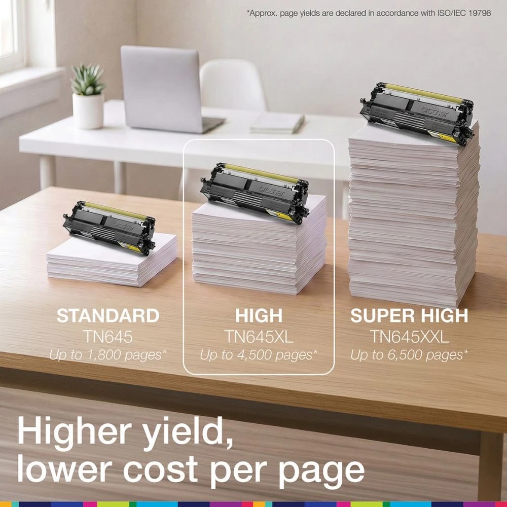 3 Brother TN645XLY Yellow Toner, 3 of 5