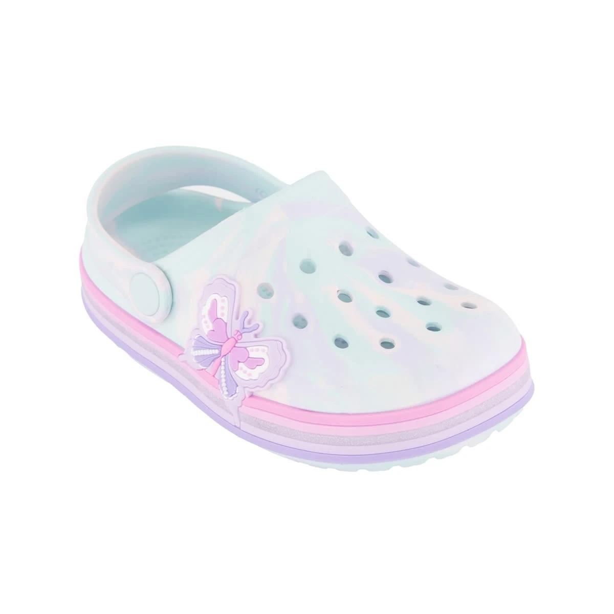 3 Junior Slip-On Clogs MINT LIGHT UP BUTTERFLY, 3 of 6