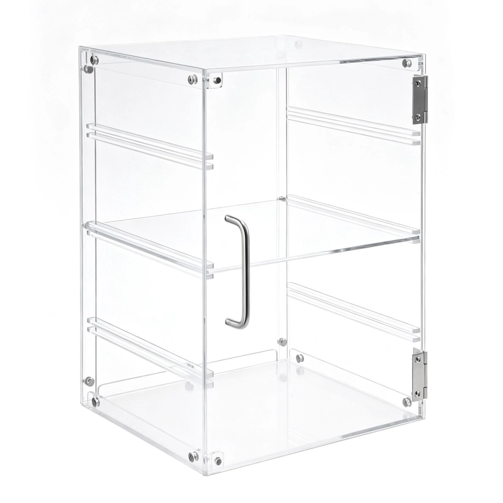 5 Ausway 4 Tier Countertop Acrylic Clear Food Display Cabinet Organiser with Adjustable Shelf & Magnetic Door, 5 of 6