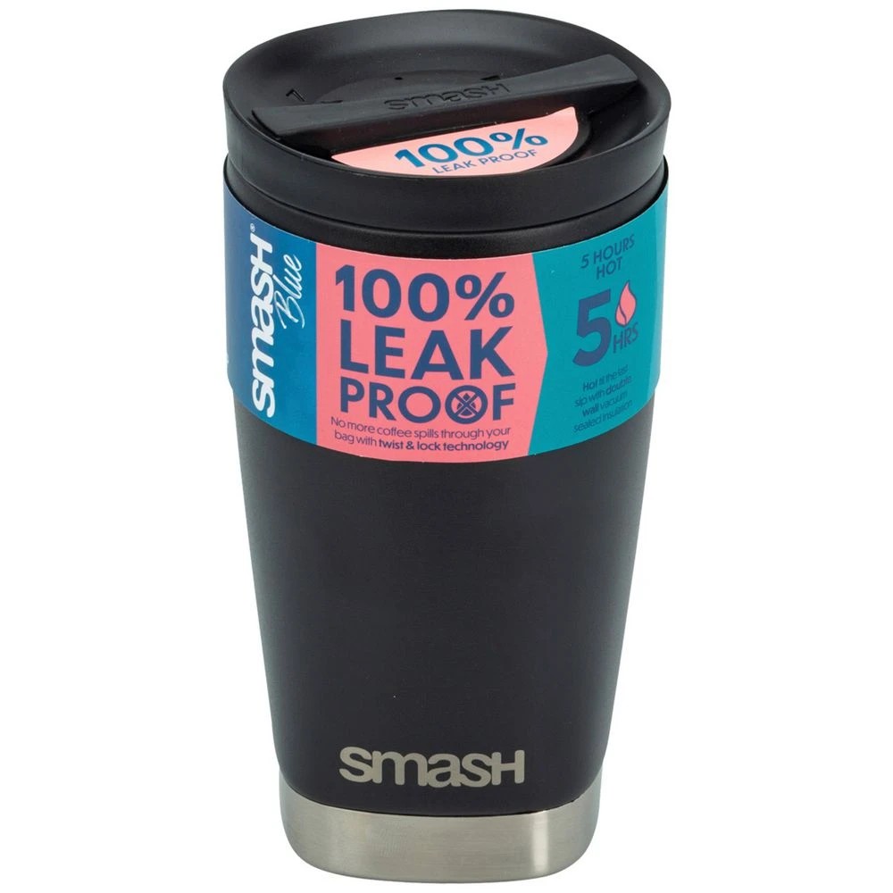 1 Smash Blue Stainless Steel Barista Buddy 350mL Black, 1 of 7