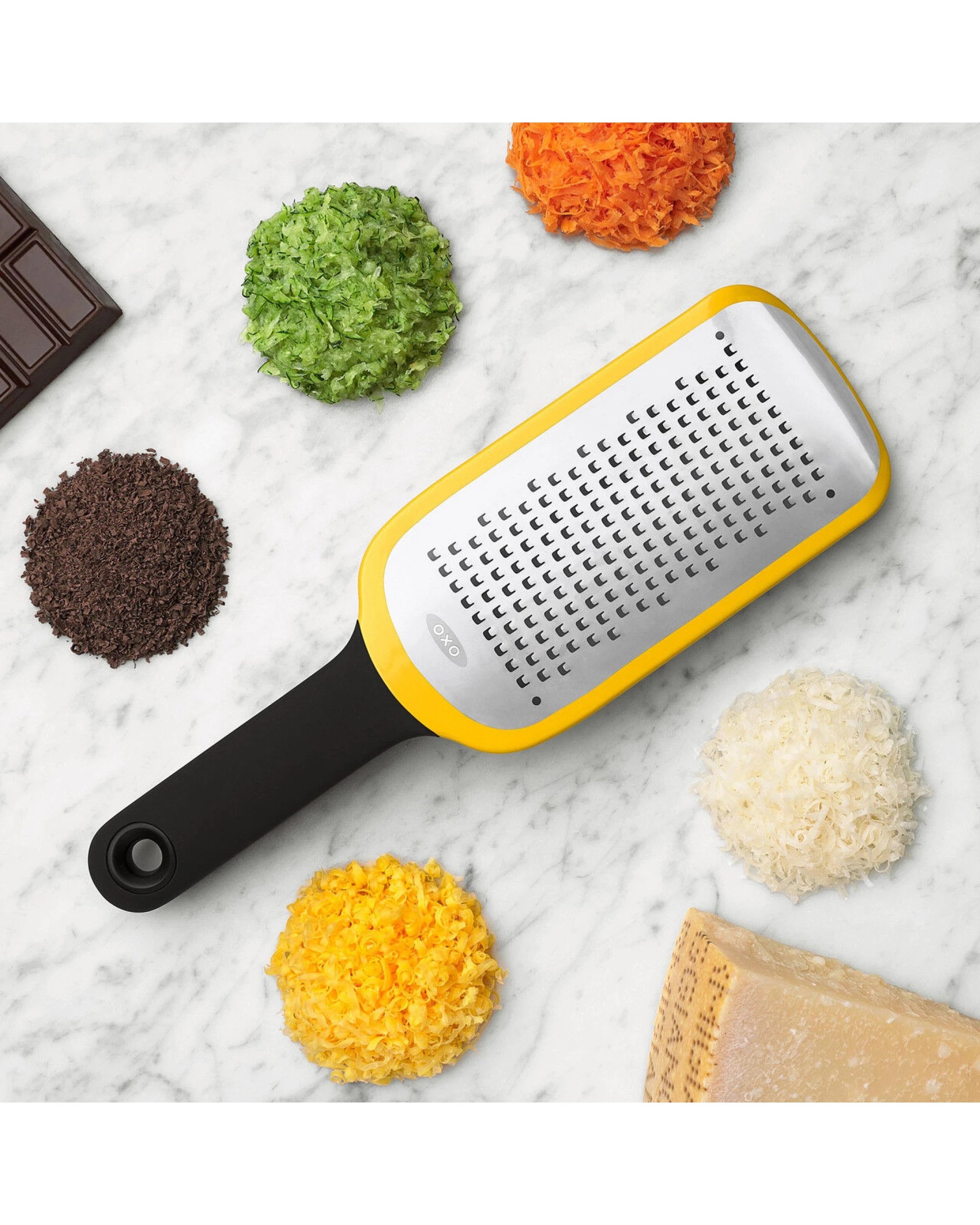 6 OXO Good Grips Medium Grater – Etched Stainless Steel Blade Non-Slip Handle for Cheese Vegetables Citrus, 6 of 7