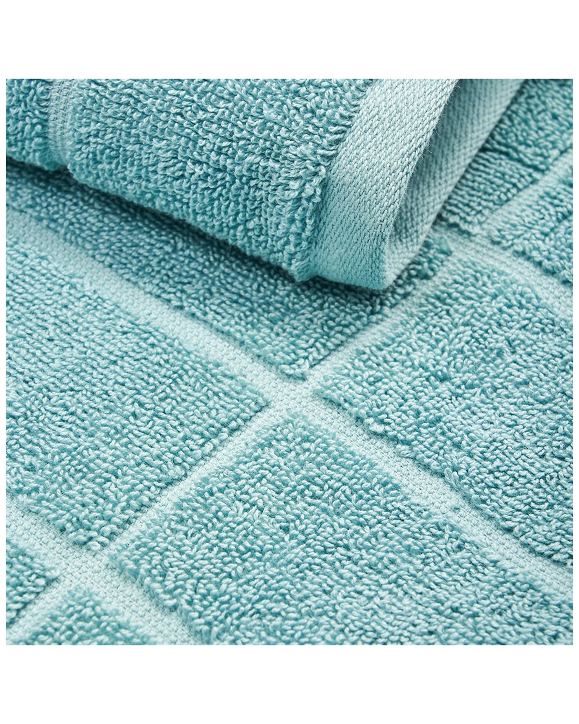 2 5pc Sheraton Luxury Maison Subway Towel Pack 100% Cotton Aqua Mist
 - Blue, 2 of 4