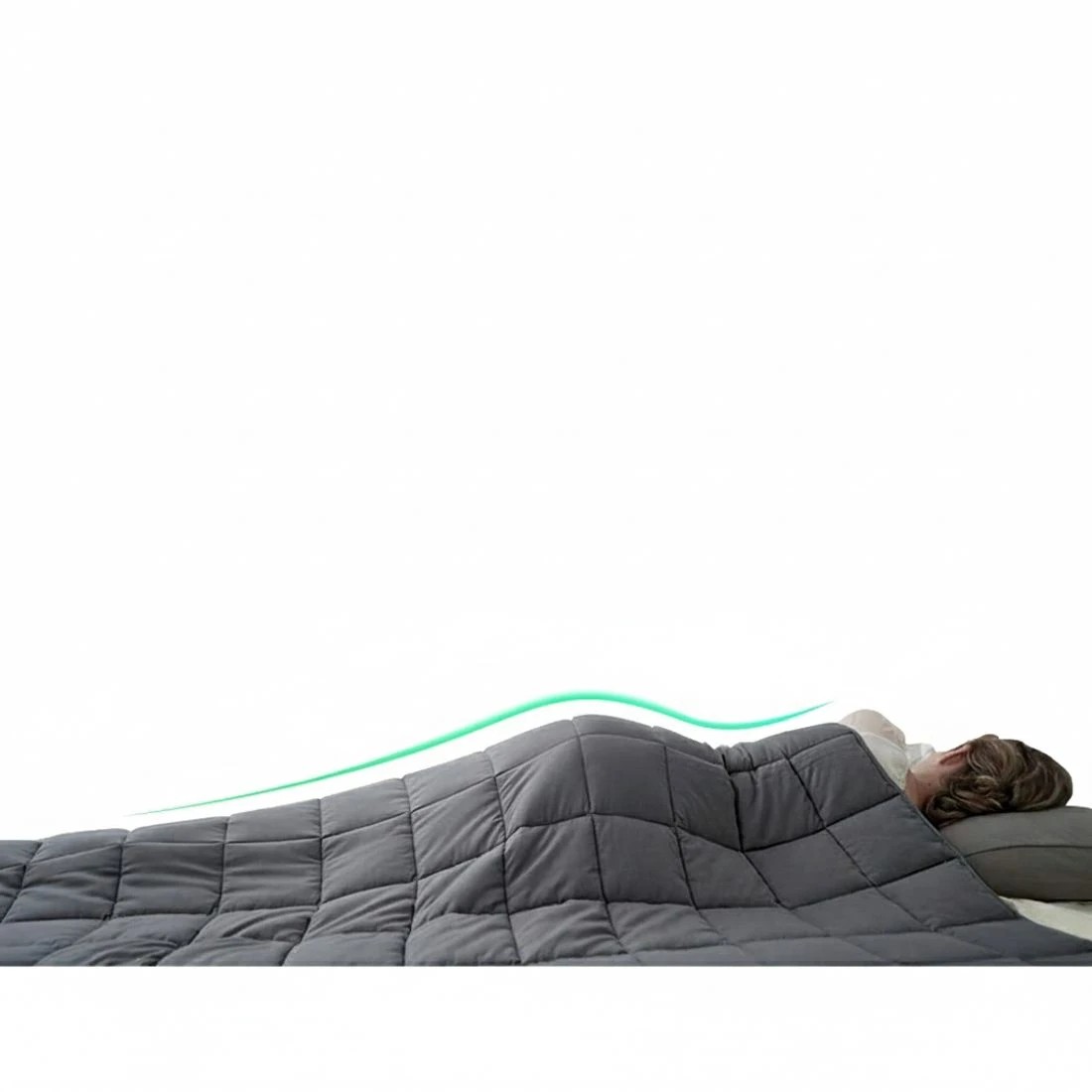 3 Giselle Weighted Blanket 2.3KG Kids - Grey, 3 of 7