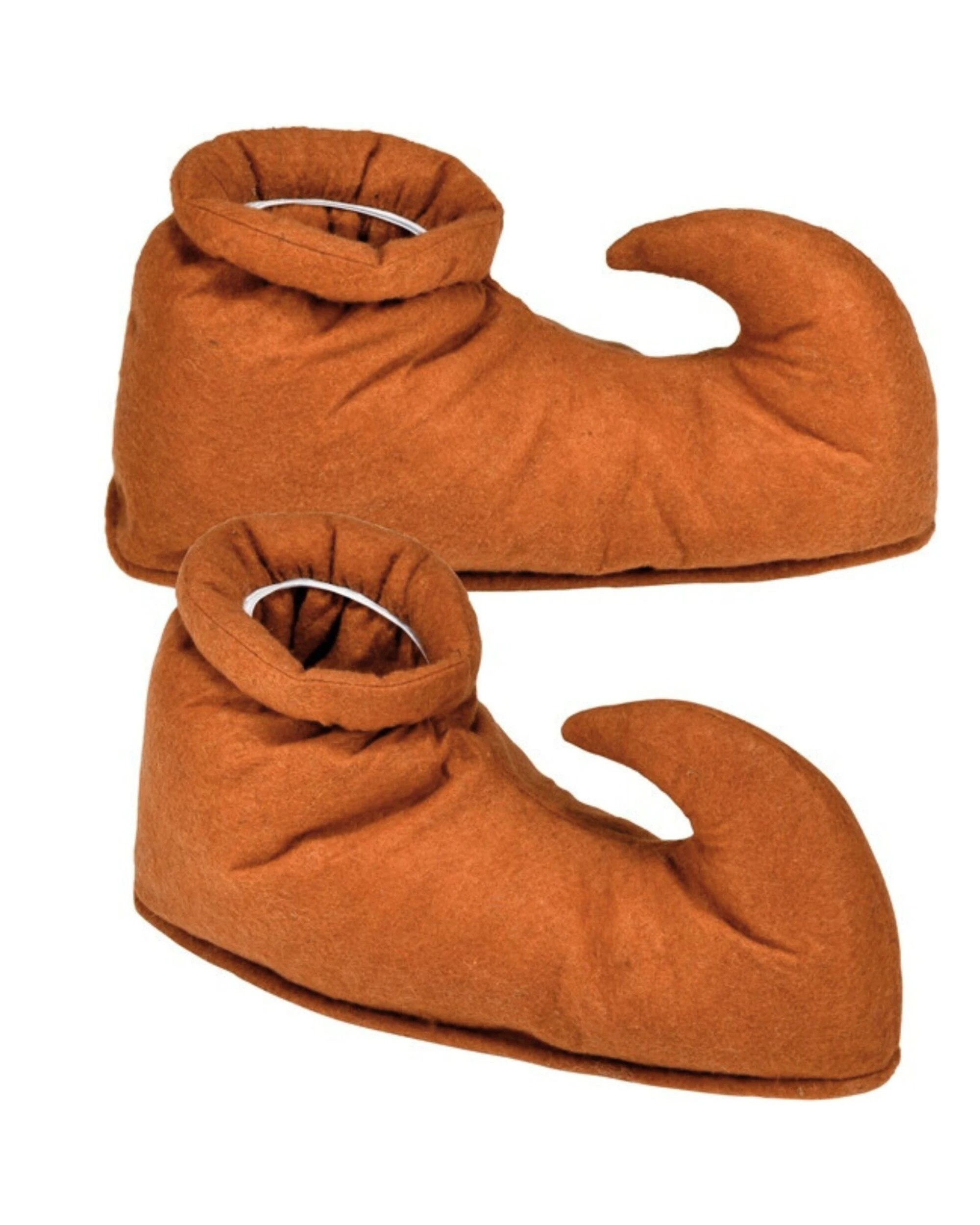 1 Widmann Adult Brown Elf Shoe Covers - One Size - Brown, 1 of 3