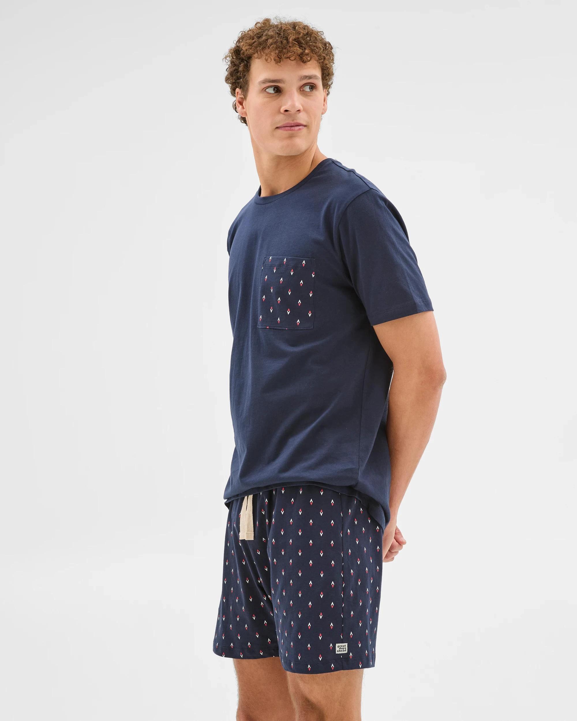 5 Maxx Australian Cotton Jersey Sleep Set NAVY BLUE, 5 of 5