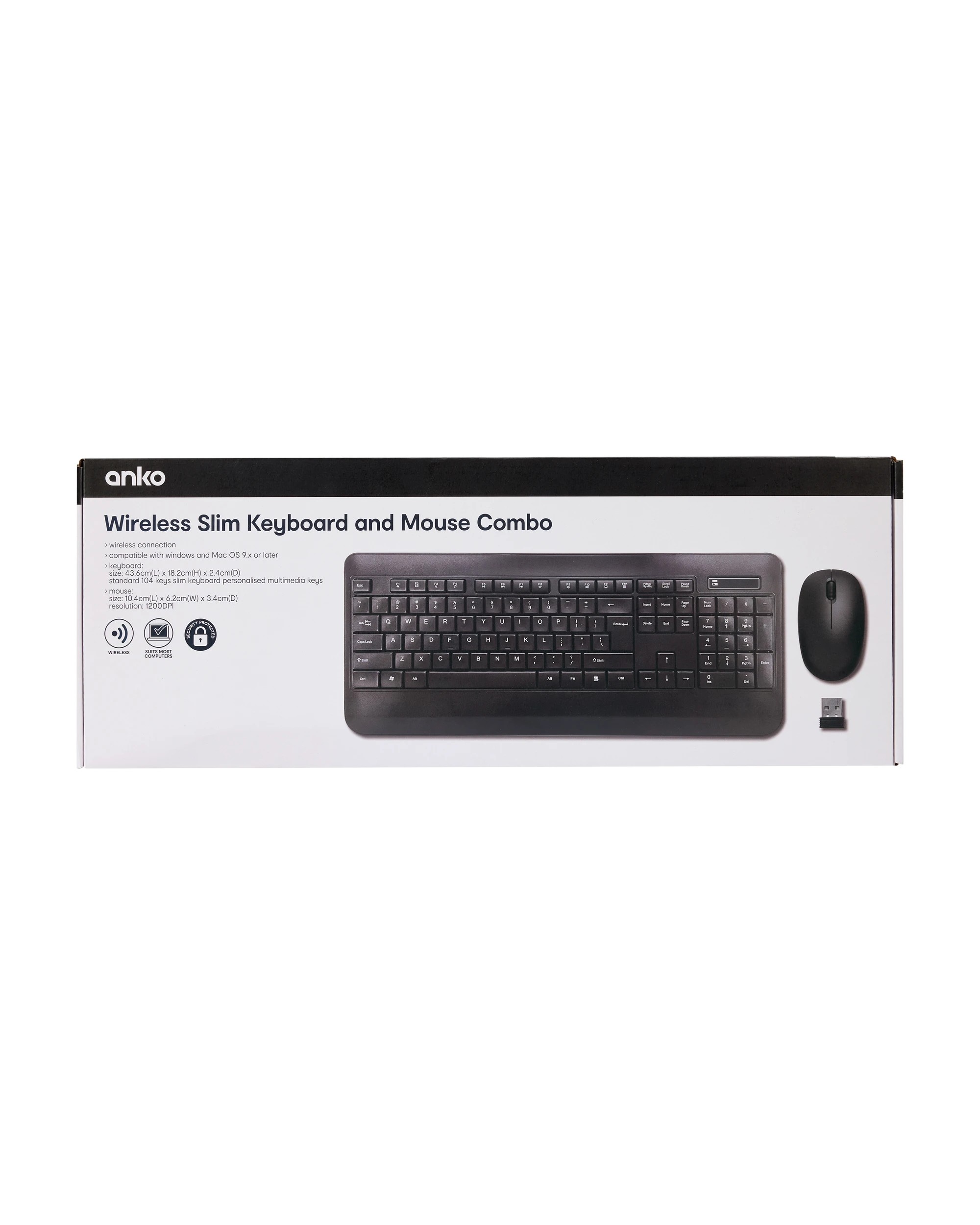6 Wireless Slim Keyboard & Mouse Combo, 6 of 7