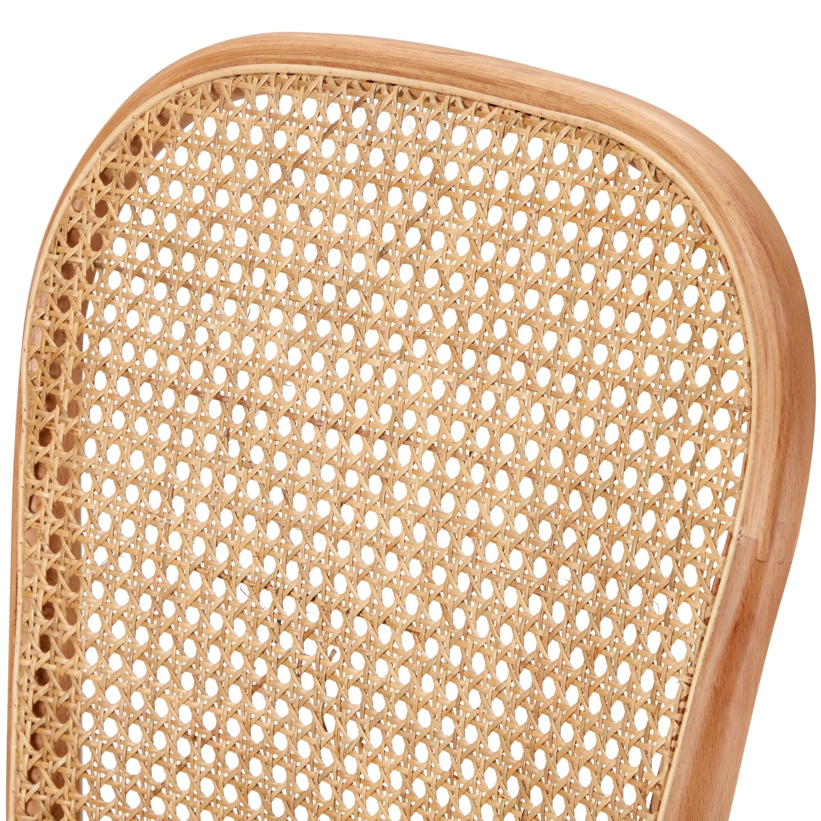 5 Oikiture Dining Chairs Wooden Chairs Rattan Accent Chair - Natural, 5 of 9