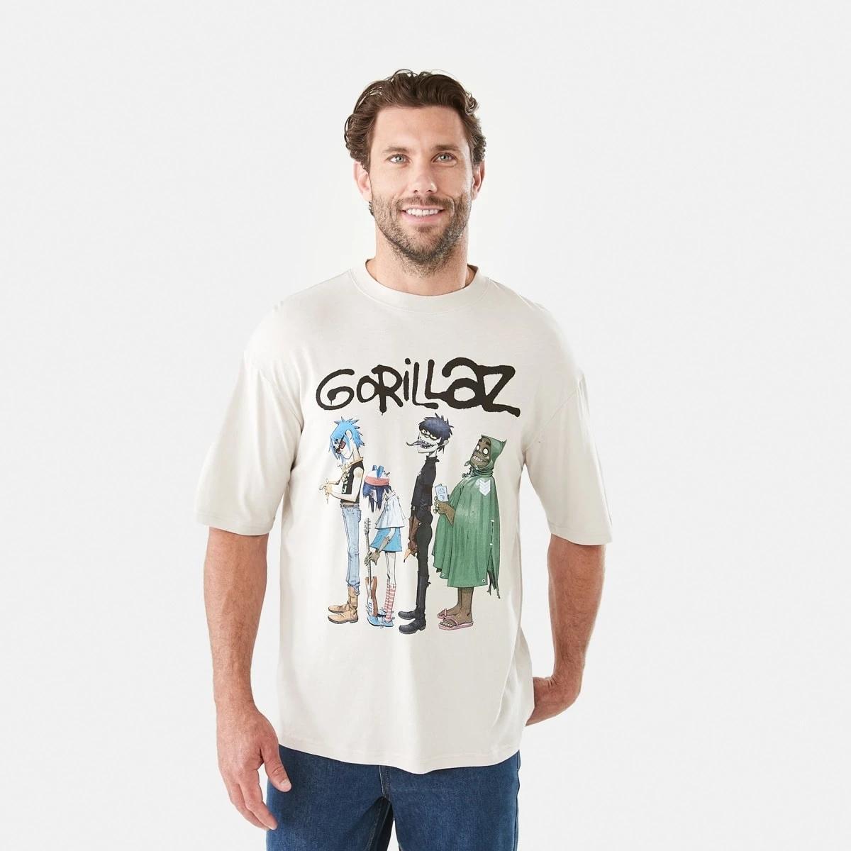 1 Gorillaz Oversized License T-shirt White, 1 of 5