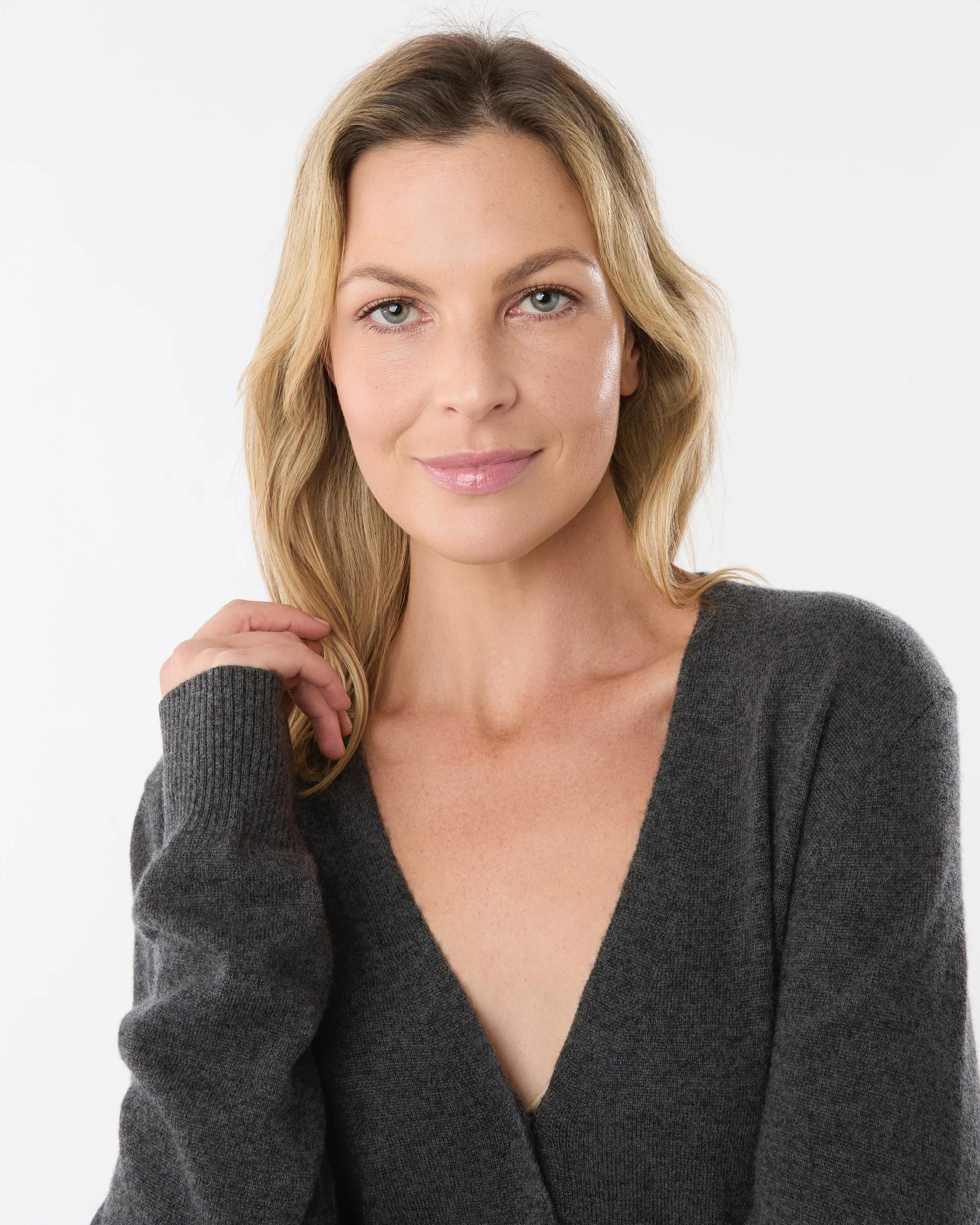 4 Merino Wool Cardigan Gry Chmrle, 4 of 7