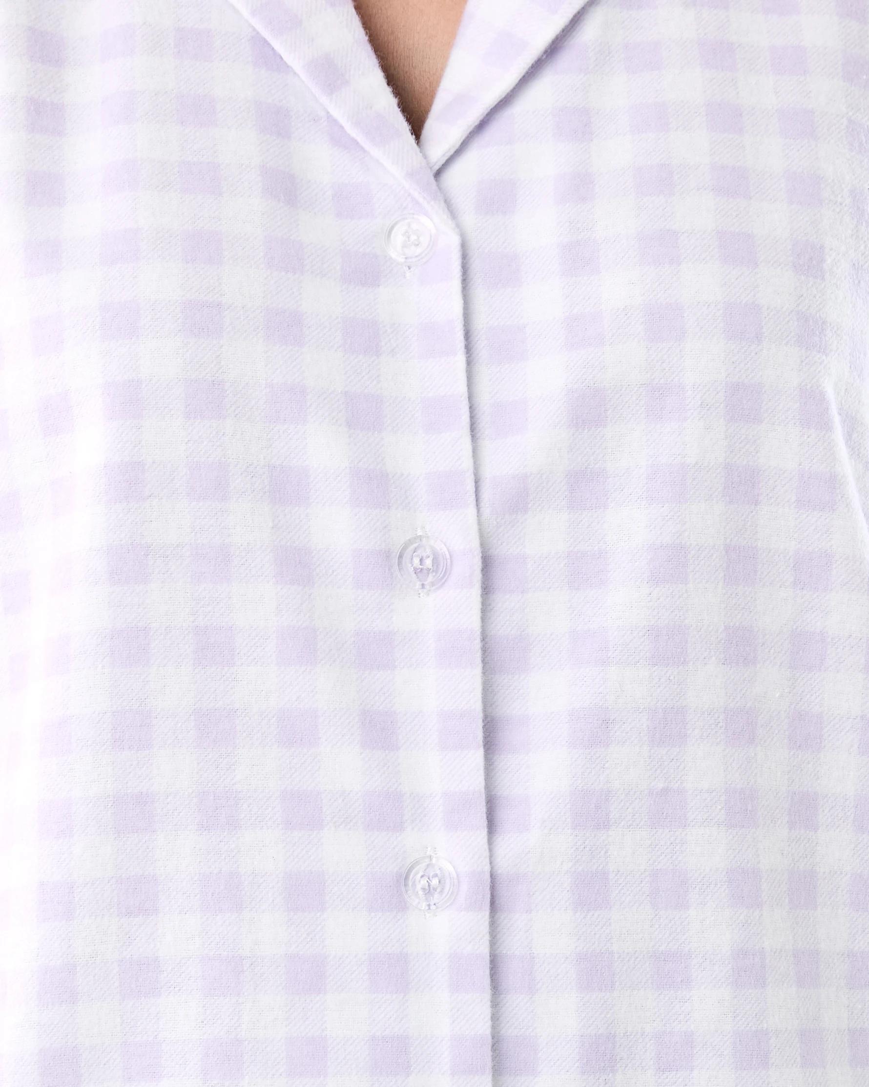 6 Cotton Flannel Pyjama Set Lily Check, 6 of 7