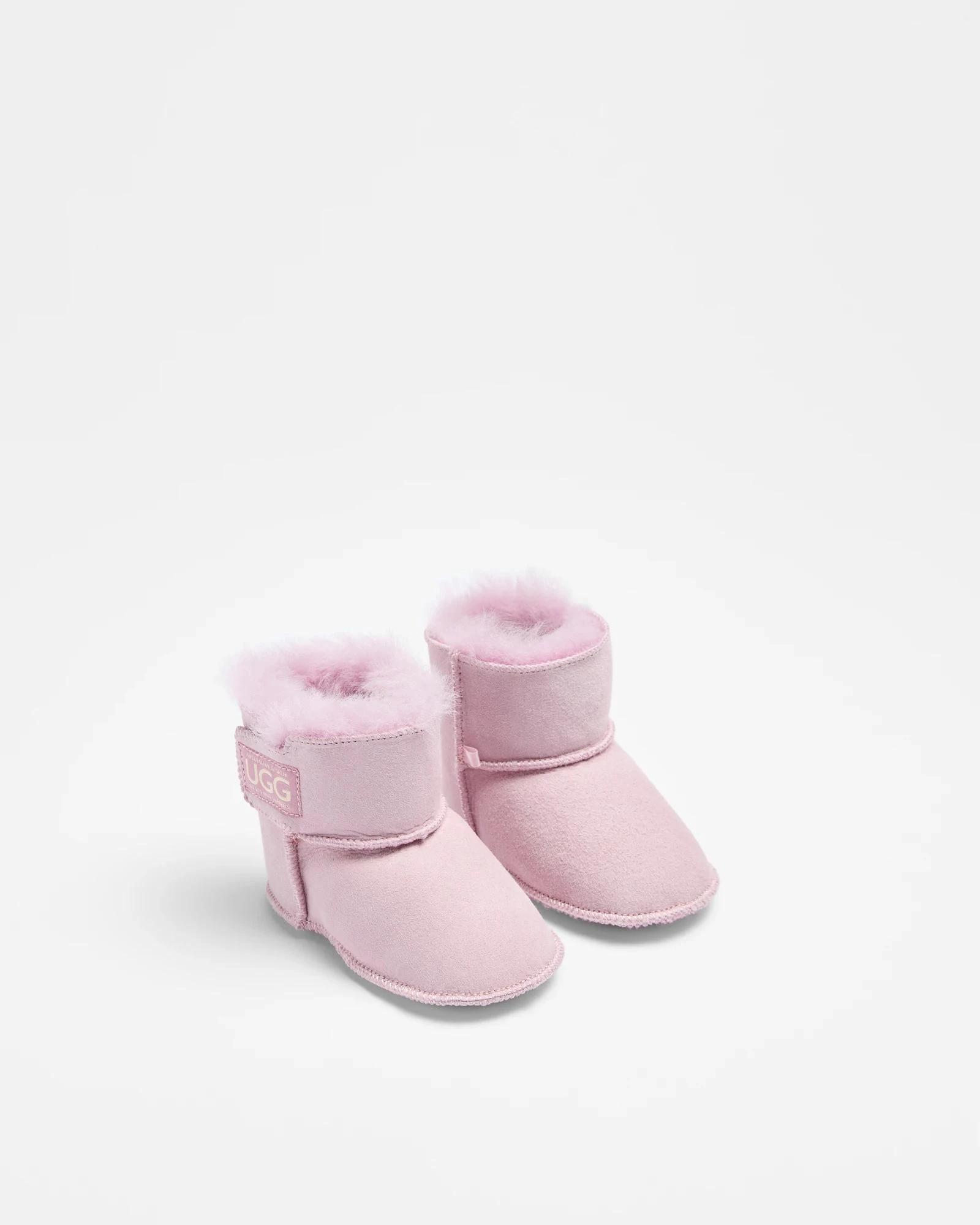 2 Australian Design Ugg Boots and Slippers Baby Sheepskin and Leather Slipper Boot PINK, 2 of 3