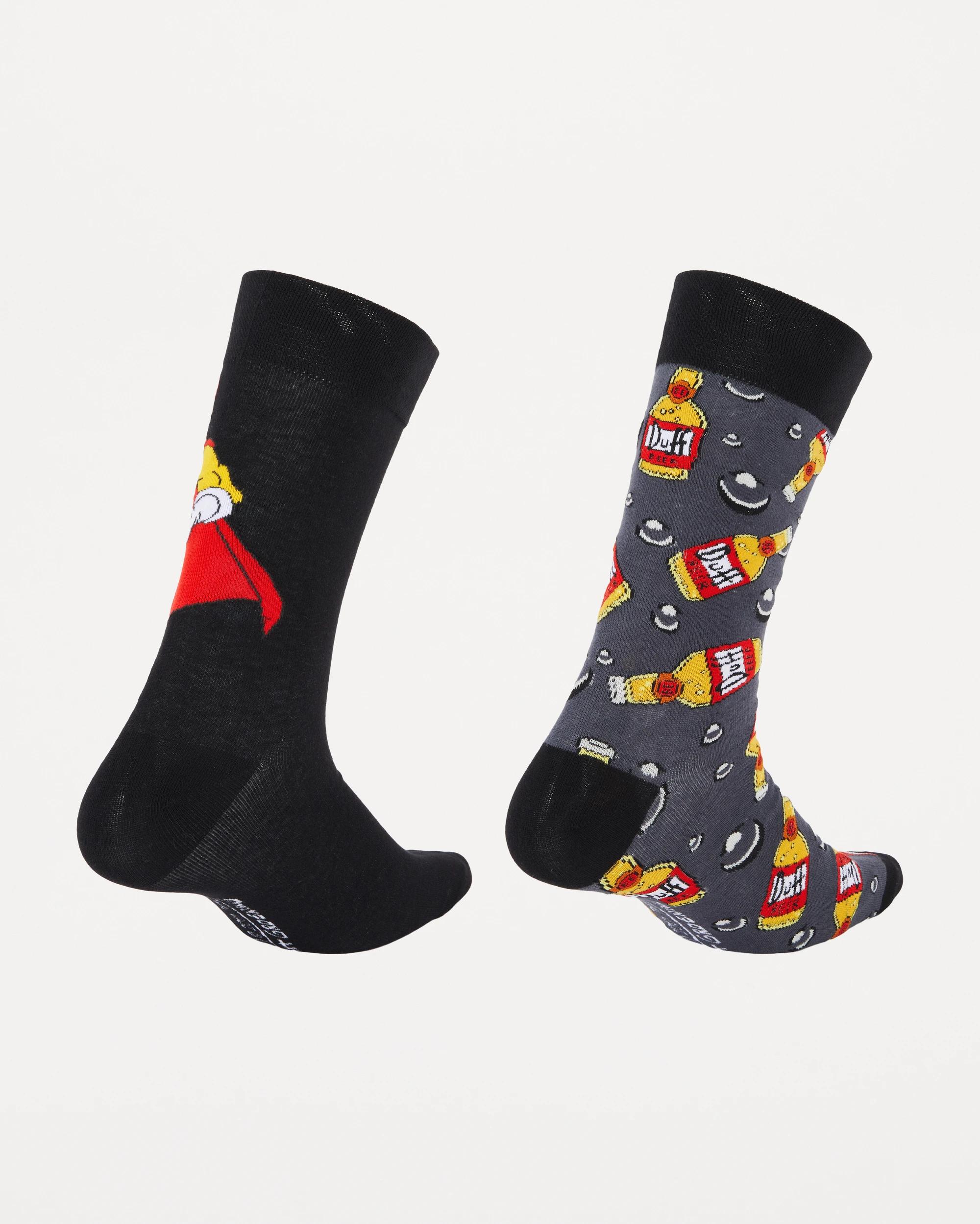 2 2 Pack The Simpsons License Socks Duffman, 2 of 3