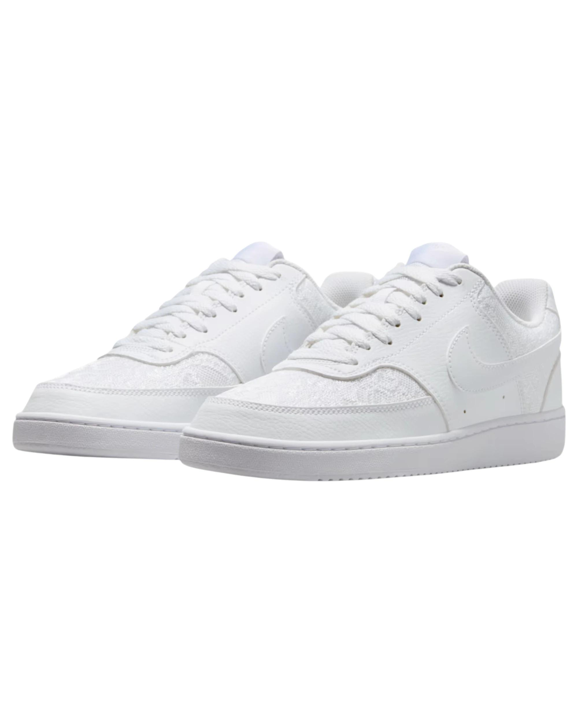 3 Nike Womens Court Vision Low Athletic Shoes WHITE, 3 of 8
