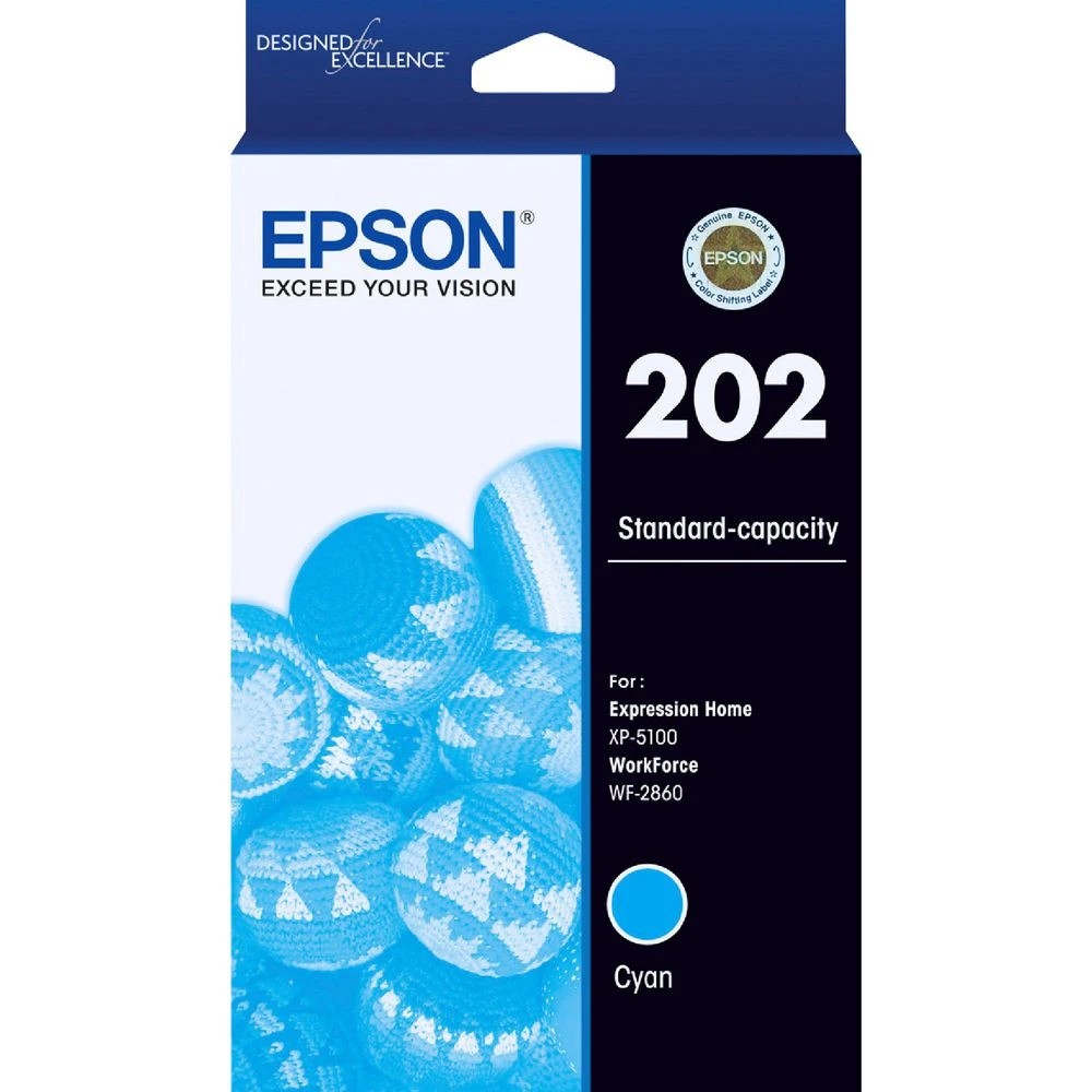 1 Epson 202 Ink Cartridge Cyan, 1 of 1
