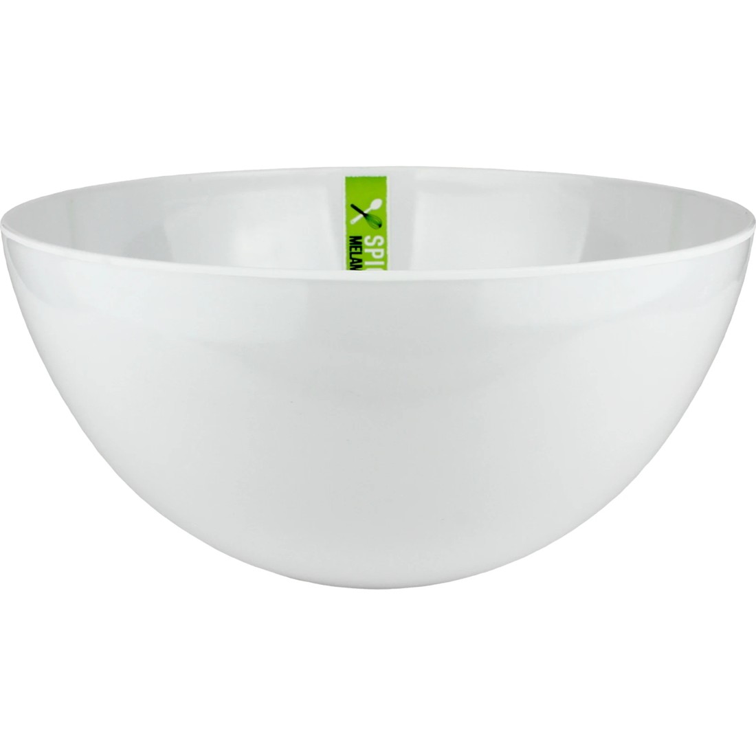 1 Durmaz White Round Melamine Salad Bowl 25cm, 1 of 1