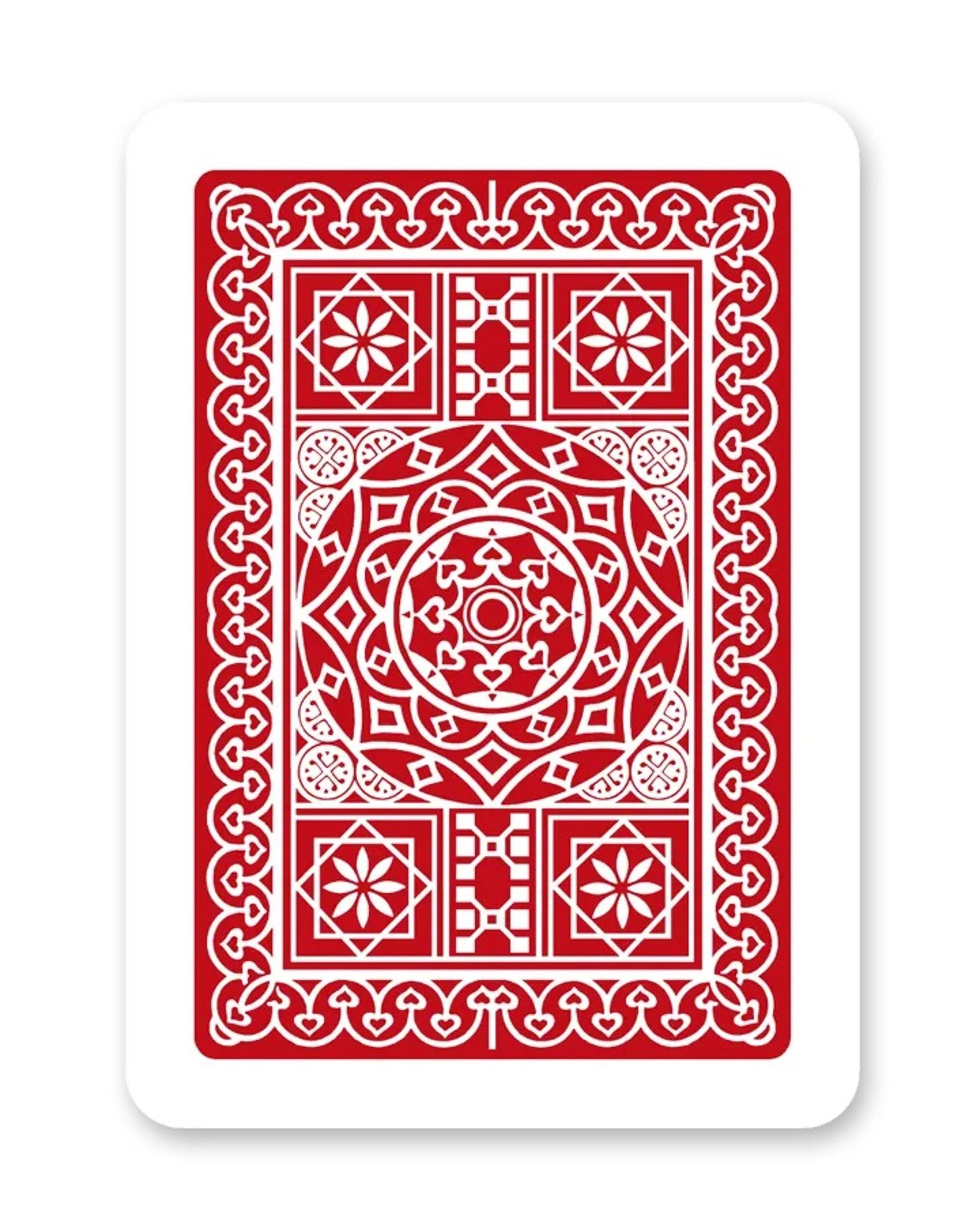 2 Modiano Poker 98 Red Plastic Coated Playing Card Poker Deck - Red, 2 of 5