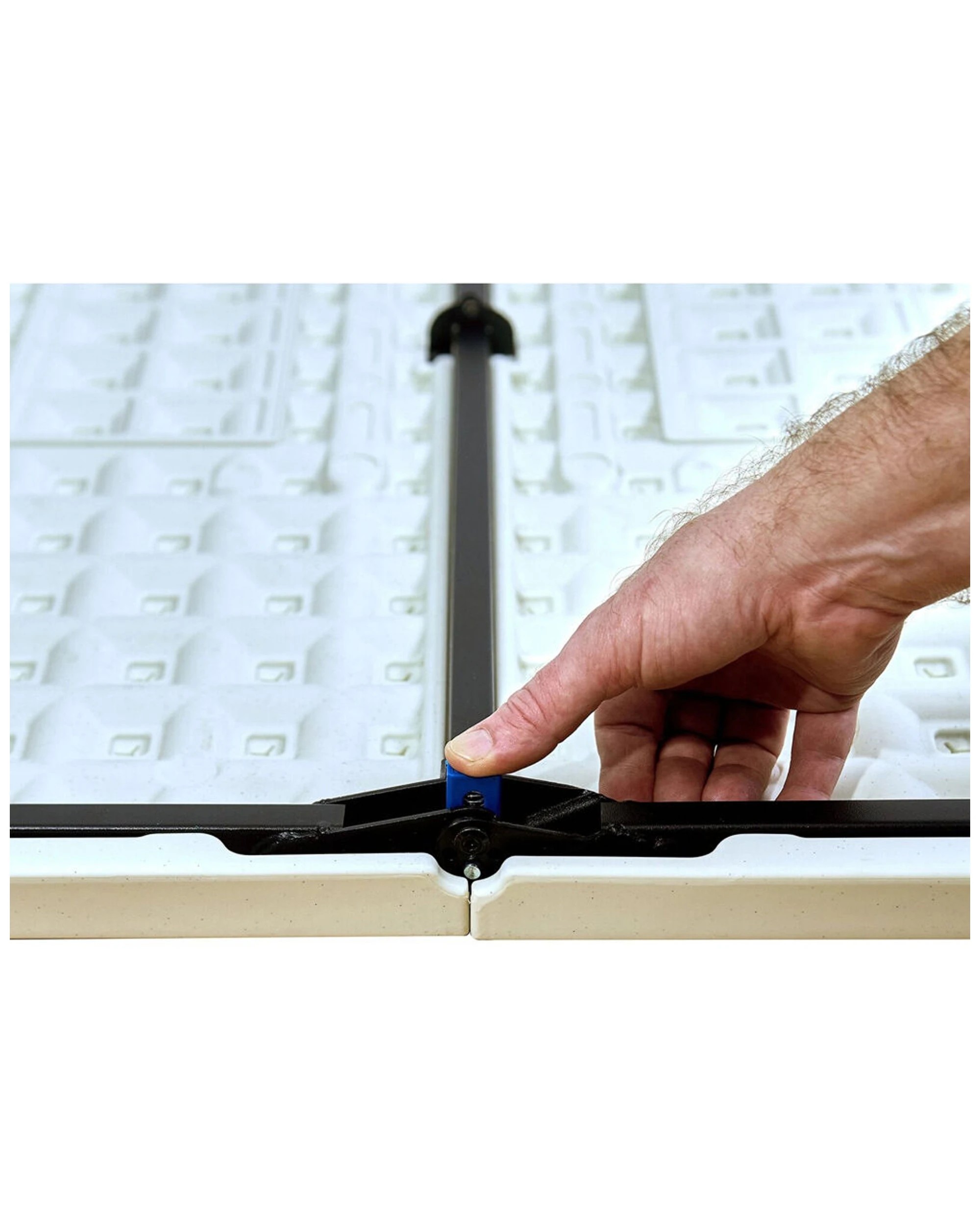 5 Quest Versalite 86 Square Multi Height Table Folding With Carry Handle - Grey, 5 of 7