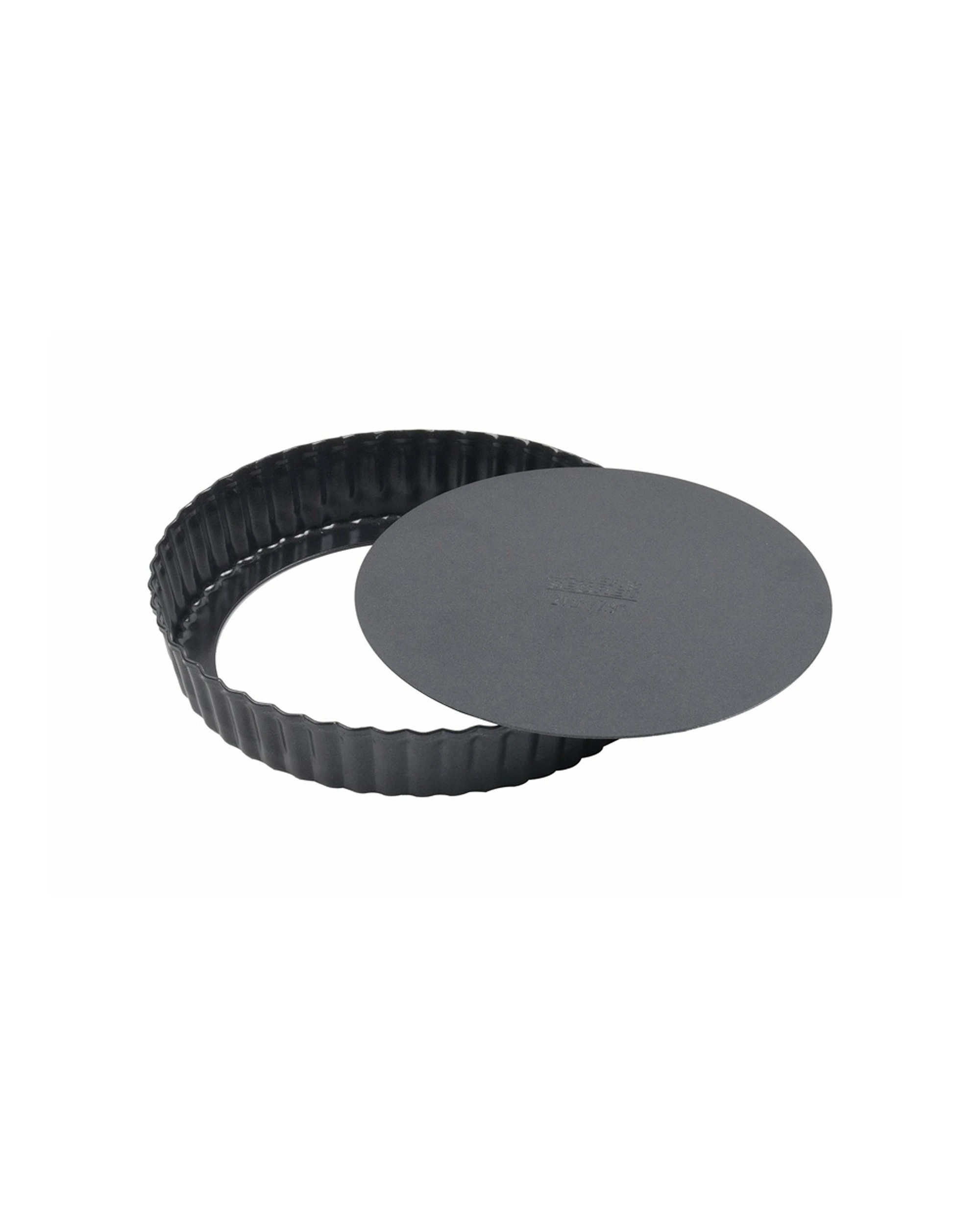 3 Bakers Secret Ultimate Non-Stick Loose Base Round Tart Quiche Pan 20cm - Black, 3 of 5