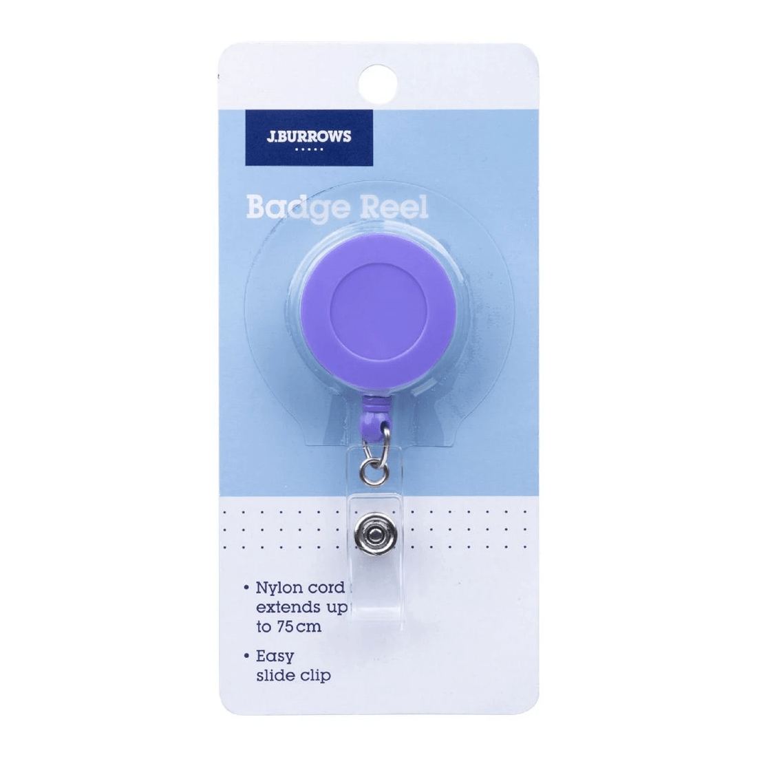 1 J.Burrows Badge Reel Purple, 1 of 2