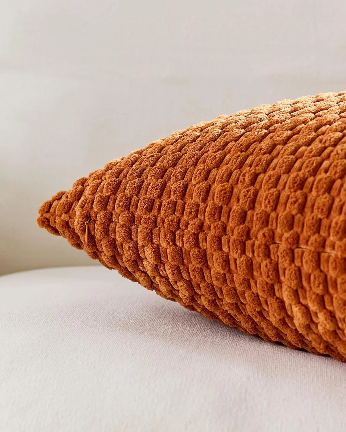 3 Gioia Casa 2-Pack Bubble Corn Cushion Covers 30cm x 50cm - Terracotta, 3 of 3