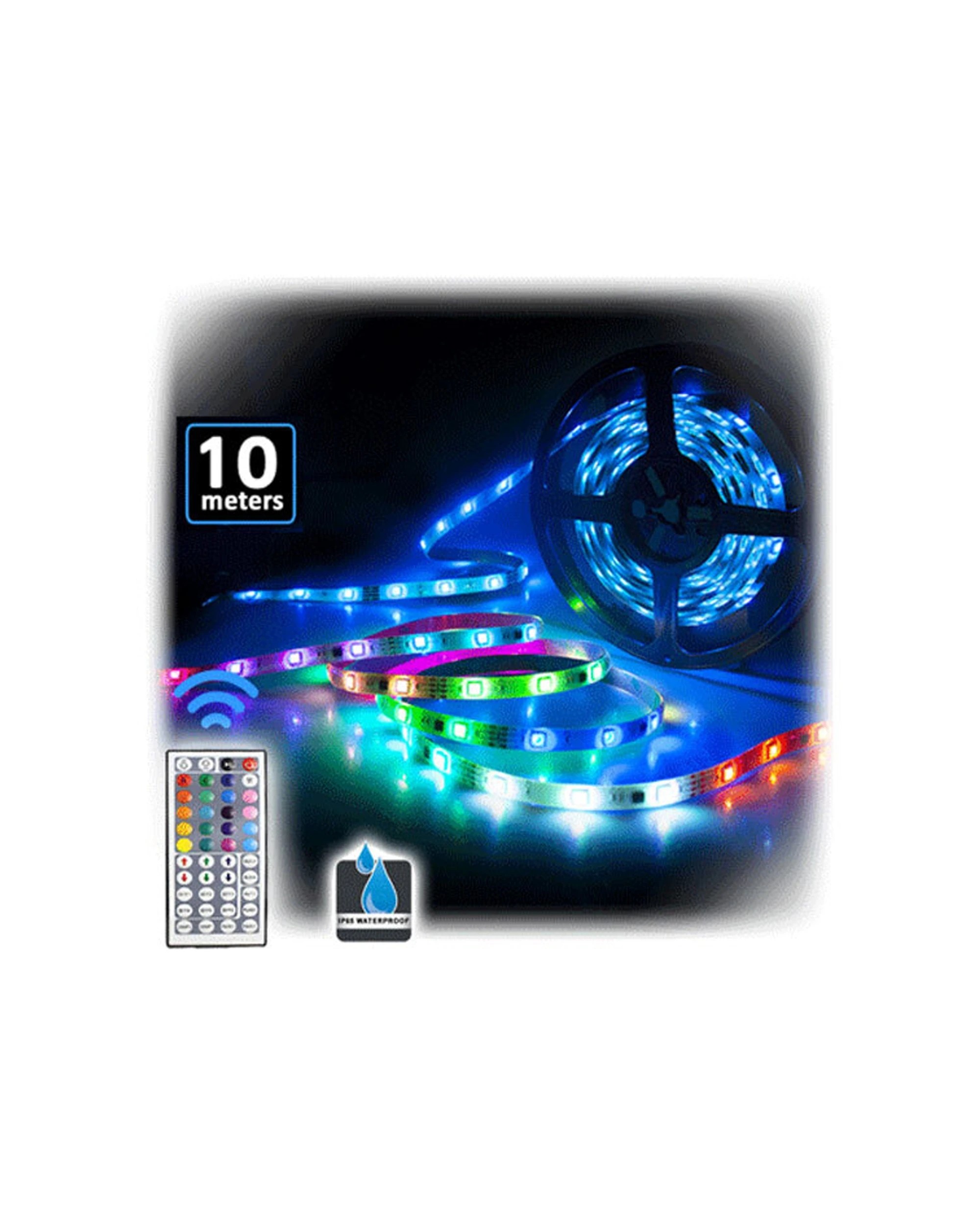 2 Sansai 10m USB Powered RGB LED Strip Light PC Monitor Backlight Remote Control - Multi, 2 of 3