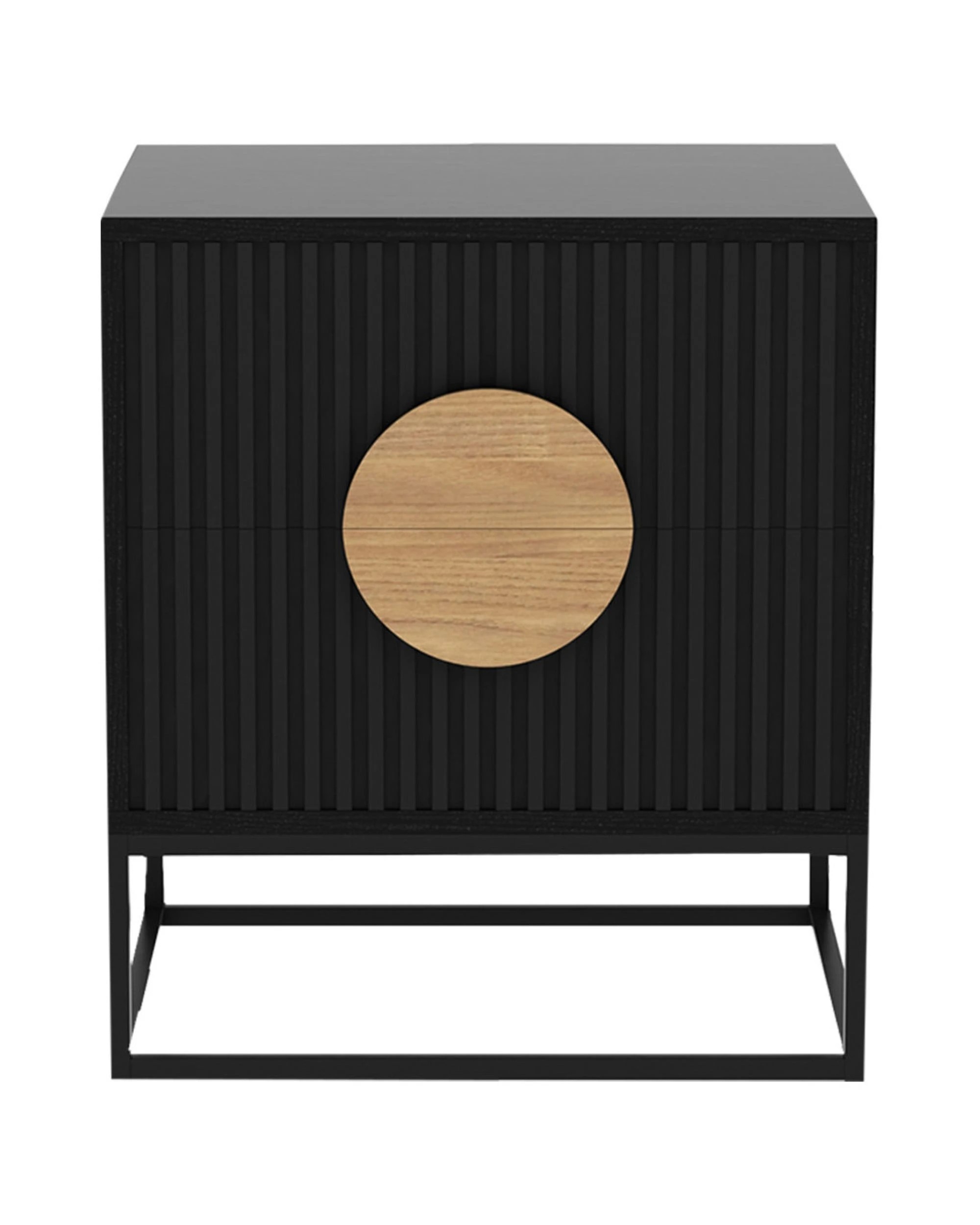 6 Sarantino Silvia Bedside Table with 2 Drawers, 6 of 6