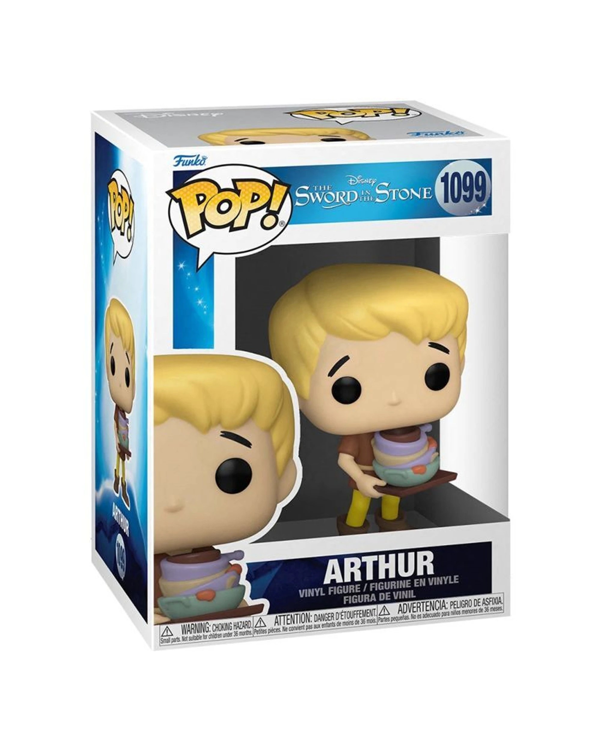 3 Pop Vinyl Figurine The Sword In The Stone - Arthur 10cm Vinyl Toy Includes Sword - Multi, 3 of 3
