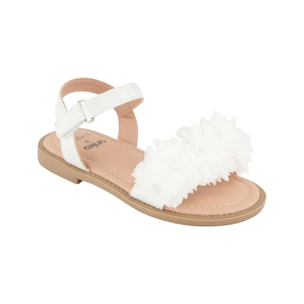 1 Junior Floral Sandals Snw White, 1 of 4
