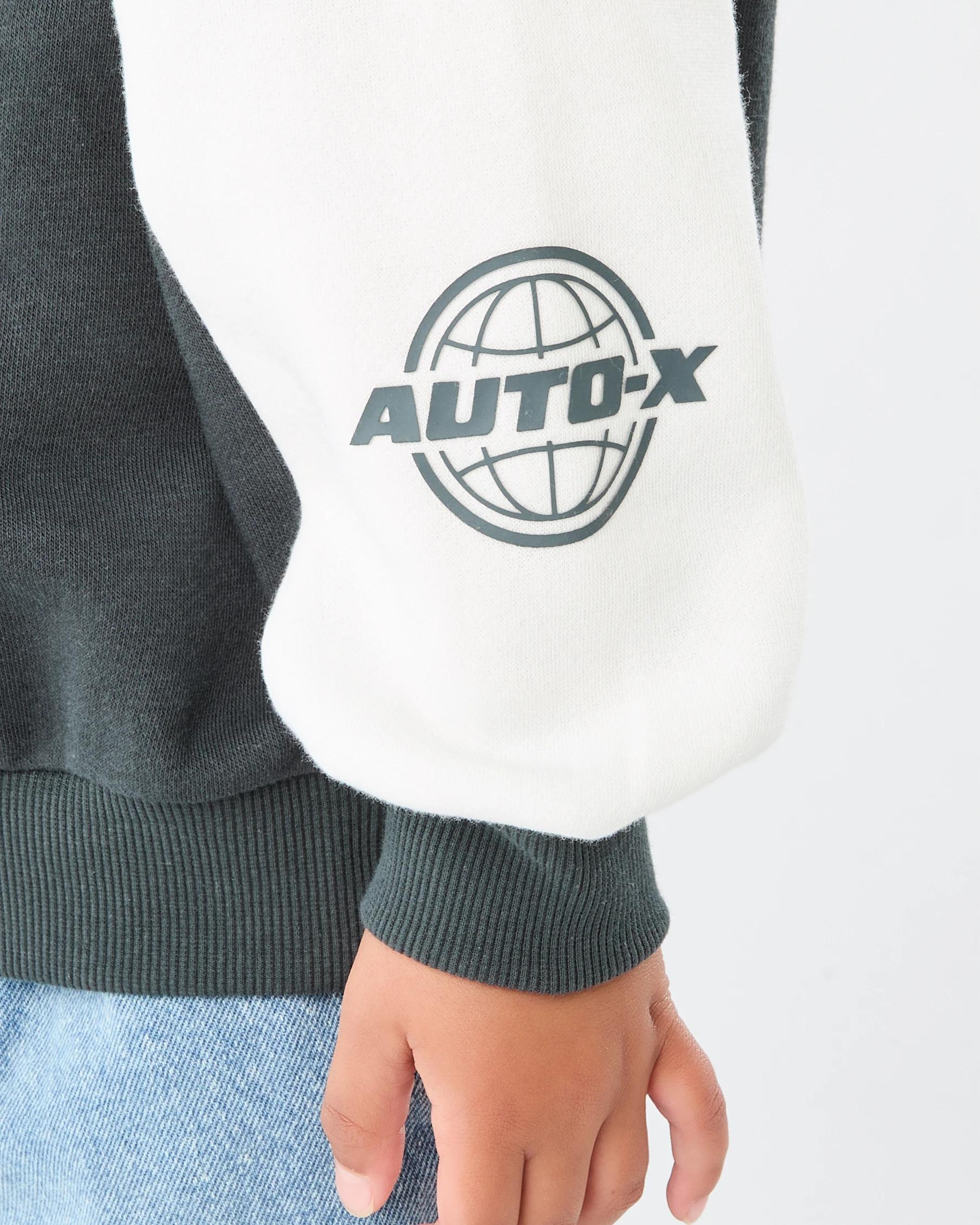 7 Oversized Crew Neck Sweatshirt Grey Moto, 7 of 9