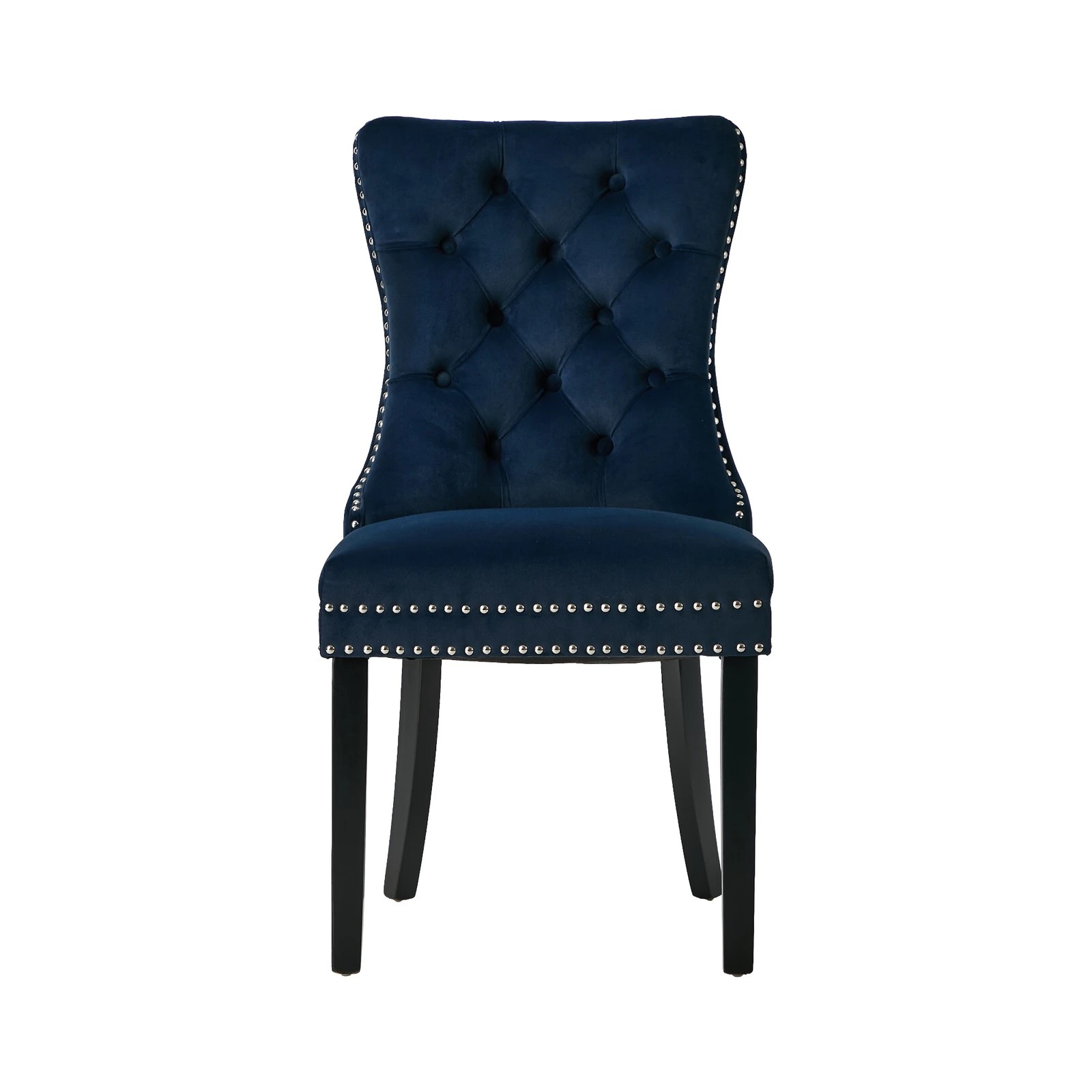 8 Oikiture 2x Velvet Dining Chairs Upholstered French Provincial Tufted - Blue, 8 of 10