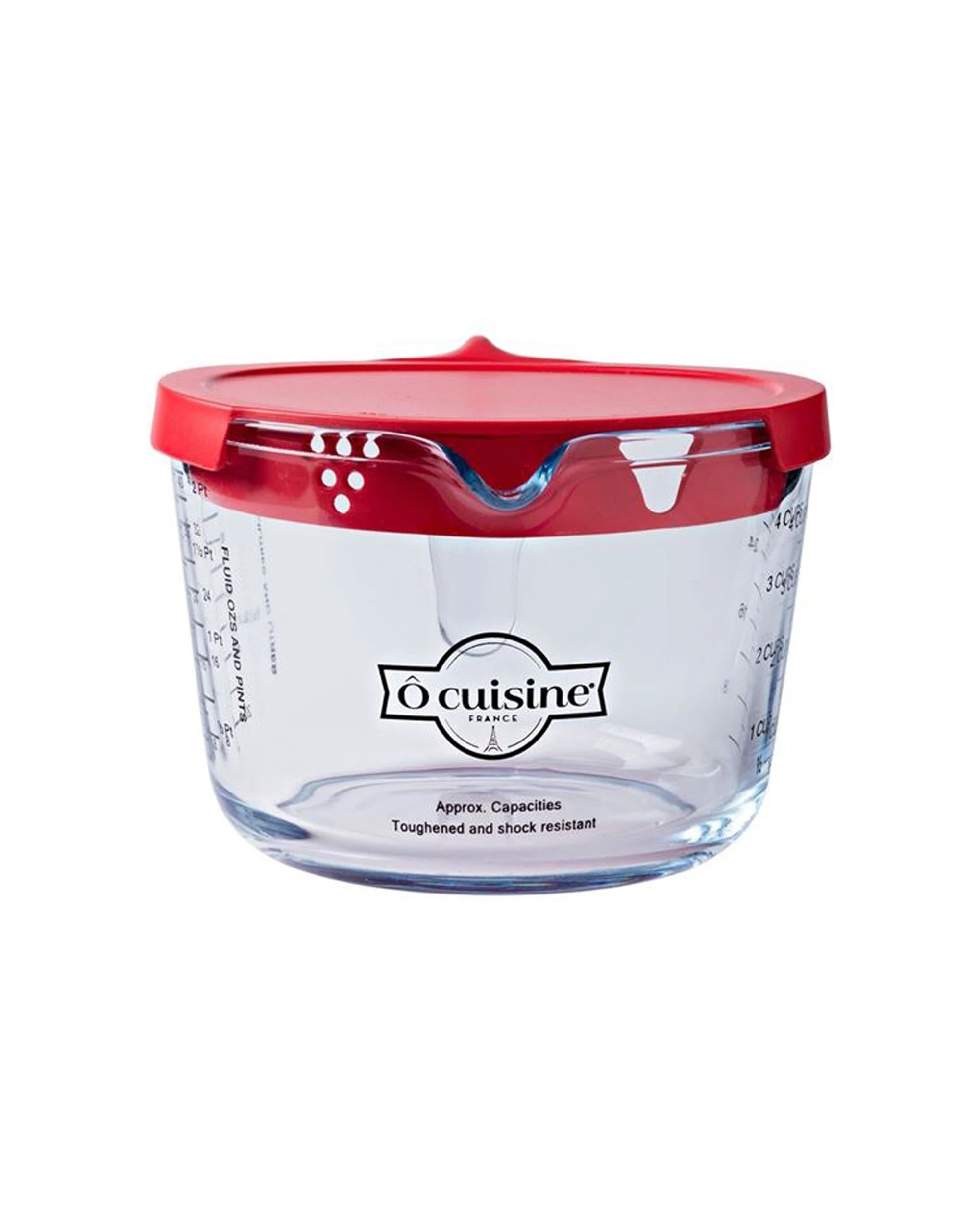 8 O'Cuisine Borosilicate 1L Measuring Jug with Lid Made in France - Plain, 8 of 9