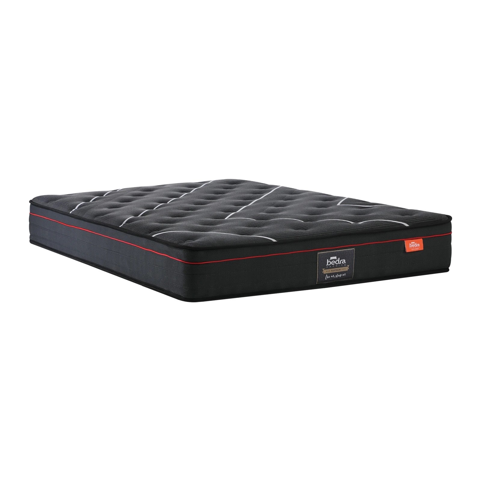 1 Bedra Bedding Queen Mattress Tight Top Bed Cool Gel Foam Pocket Spring 22cm Medium
 - Black, 1 of 10