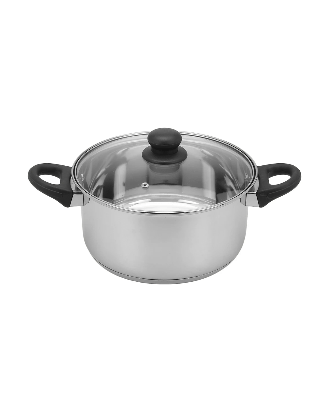 1 24cm Stainless Steel Casserole Dish with Lid, 1 of 2