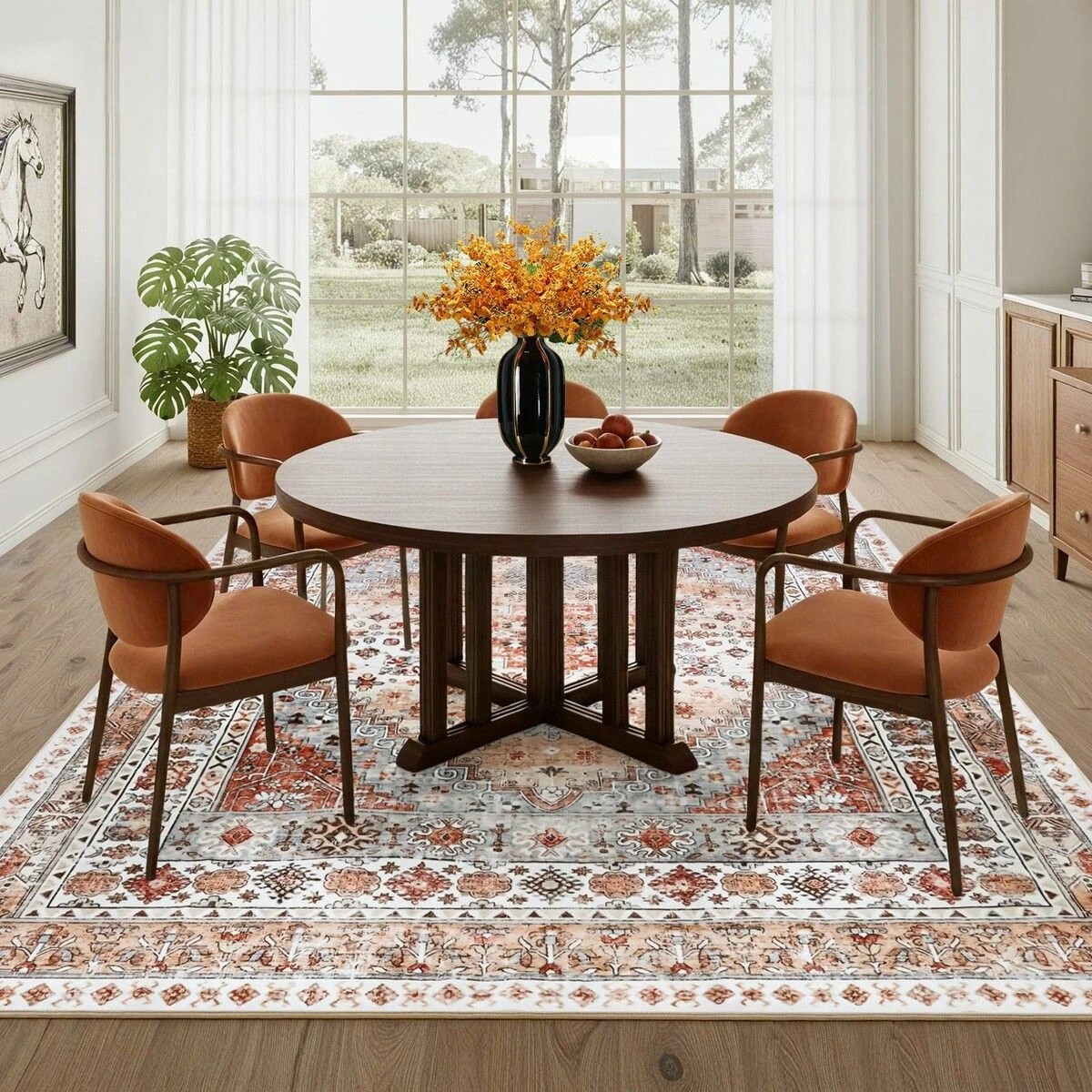 3 Ausway 2x3m Large Carpet Area Rug Traditional Washable Floor Mat, 3 of 6