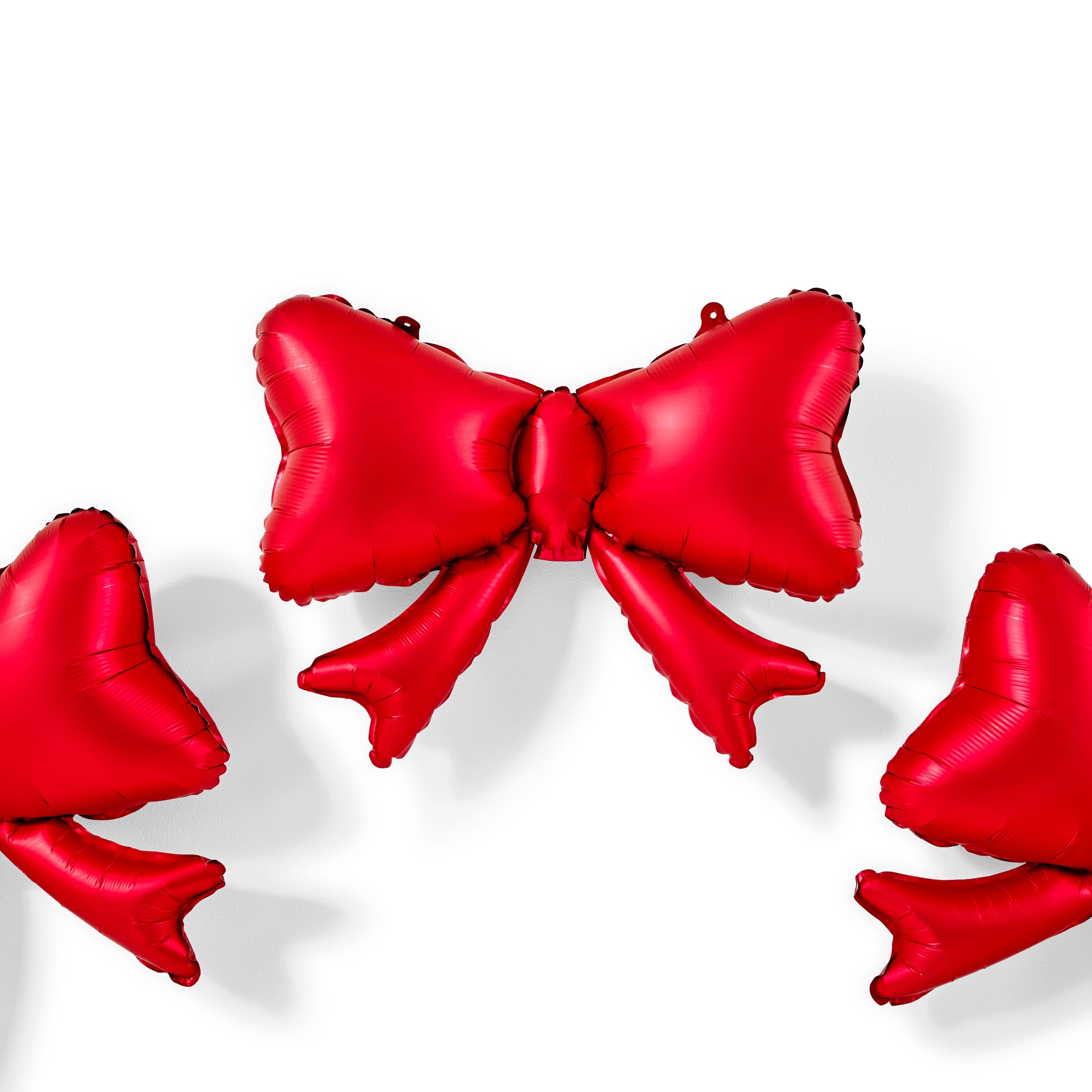 5 5 Piece Red Bow Foil Balloons, 5 of 8