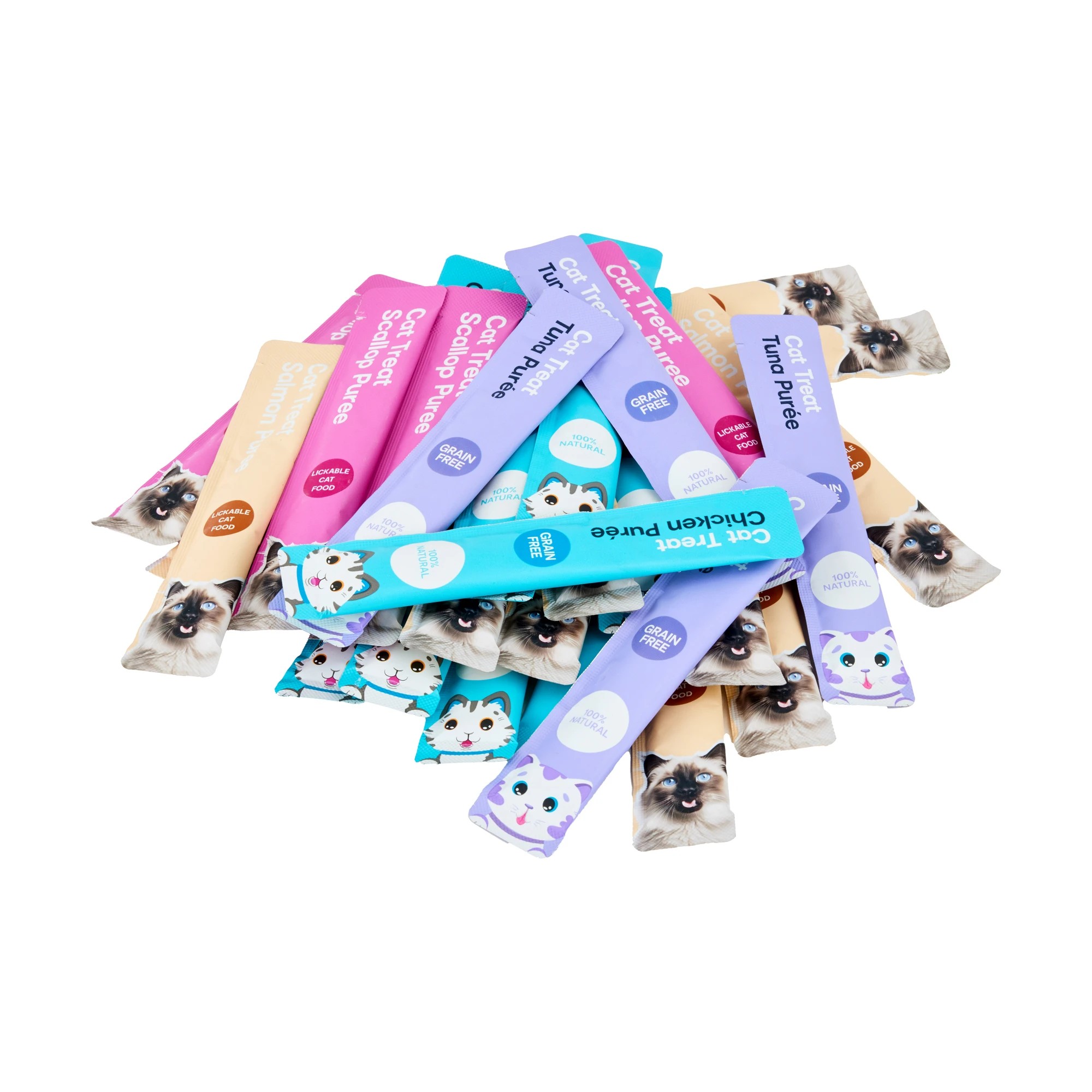2 48 Pack Cat Treat Puree Sachets Variety, 2 of 3