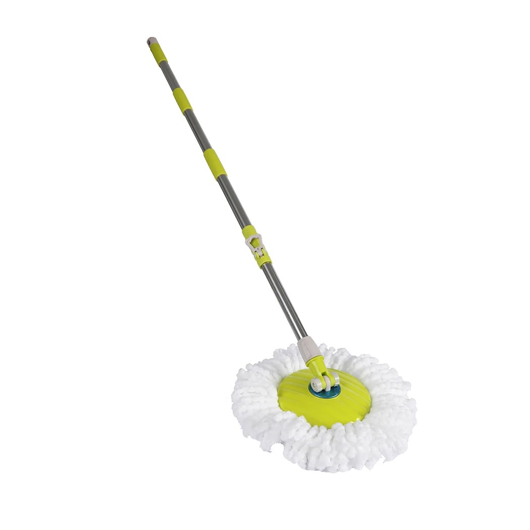 4 Cleanflo 360 Degree Spinning Mop and Bucket Set with 2 Free Mop Heads - Green, 4 of 6
