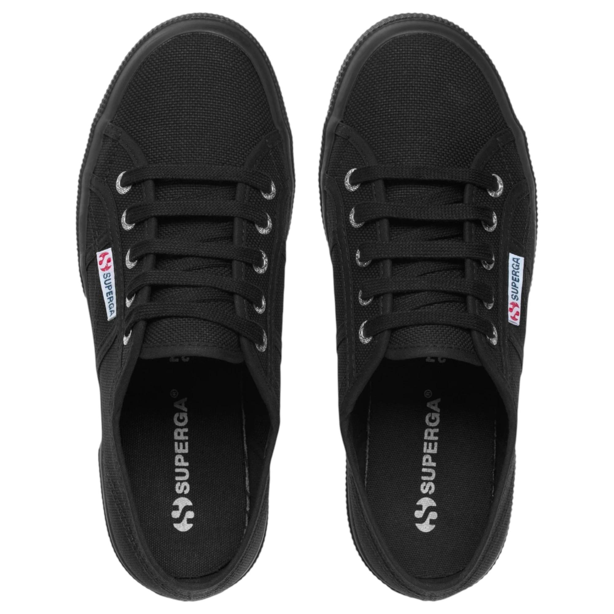 4 Superga Unisex 2750 Cotu Classic Full Black Casual Shoes BLACK, 4 of 5
