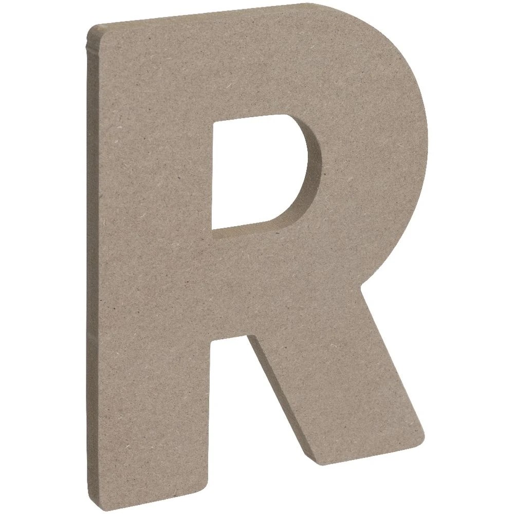 3 Born Wooden Alphabet Letter R 20cm, 3 of 3