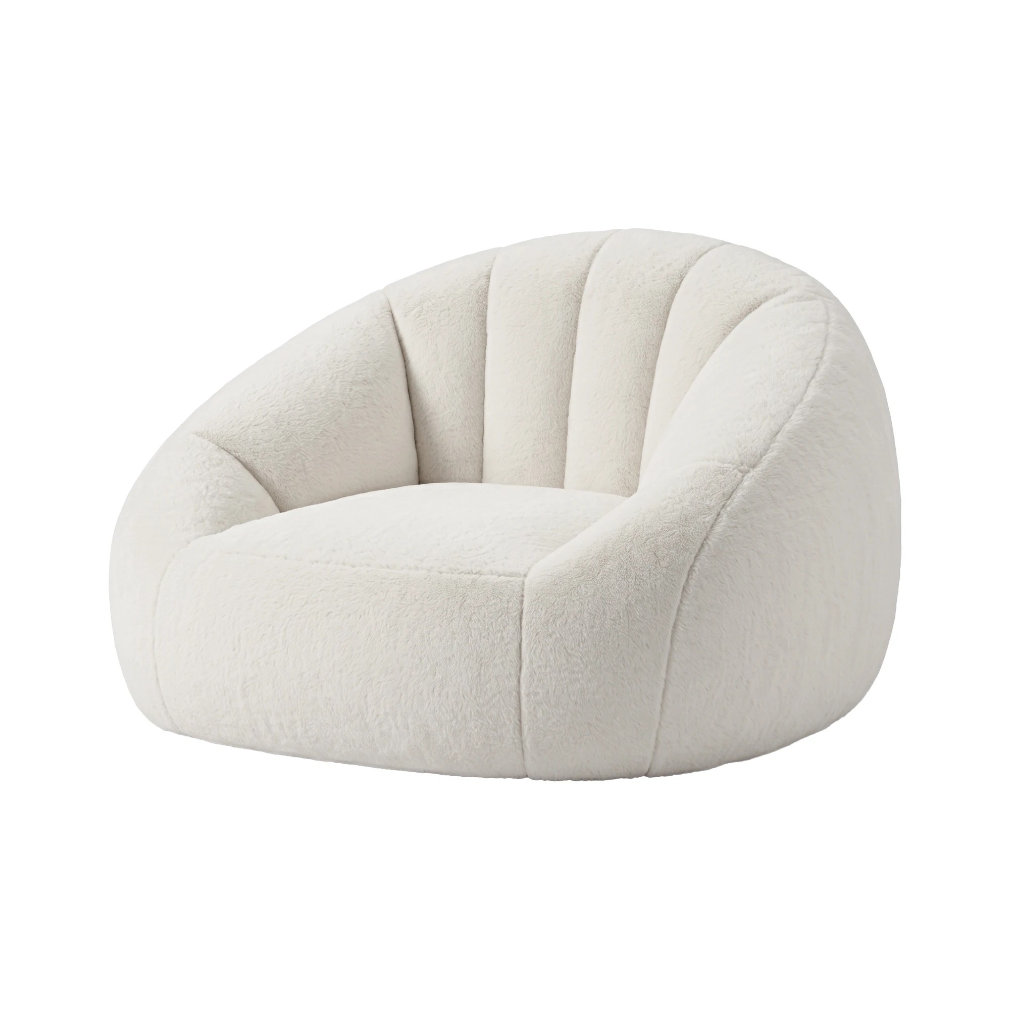3 Artiss Single Small Boneless Couch Comfy Bean Bag for Living Room - Beige, 3 of 10