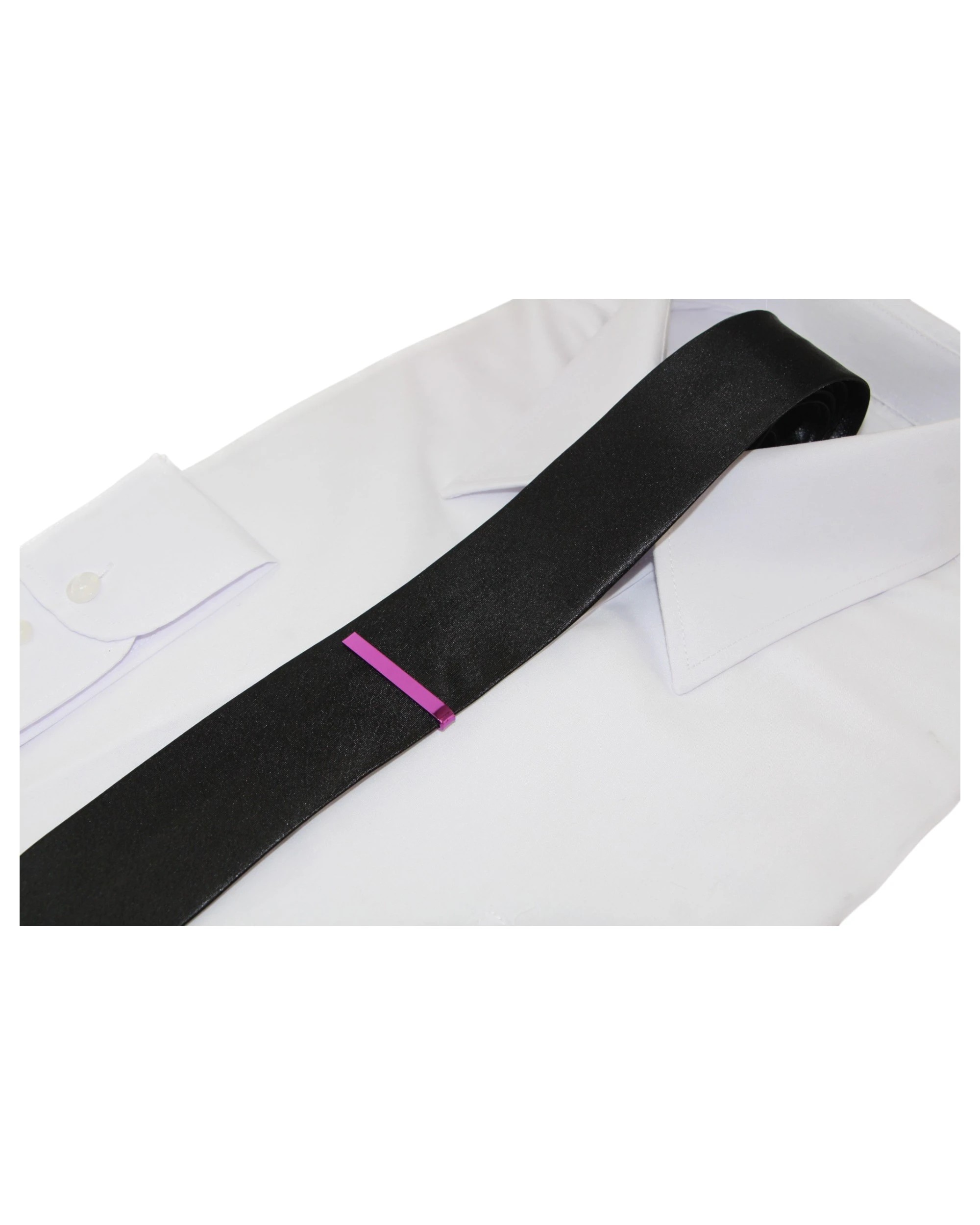 2 Zasel Mens Tie Clip Clasp - Pink - Pink, 2 of 2
