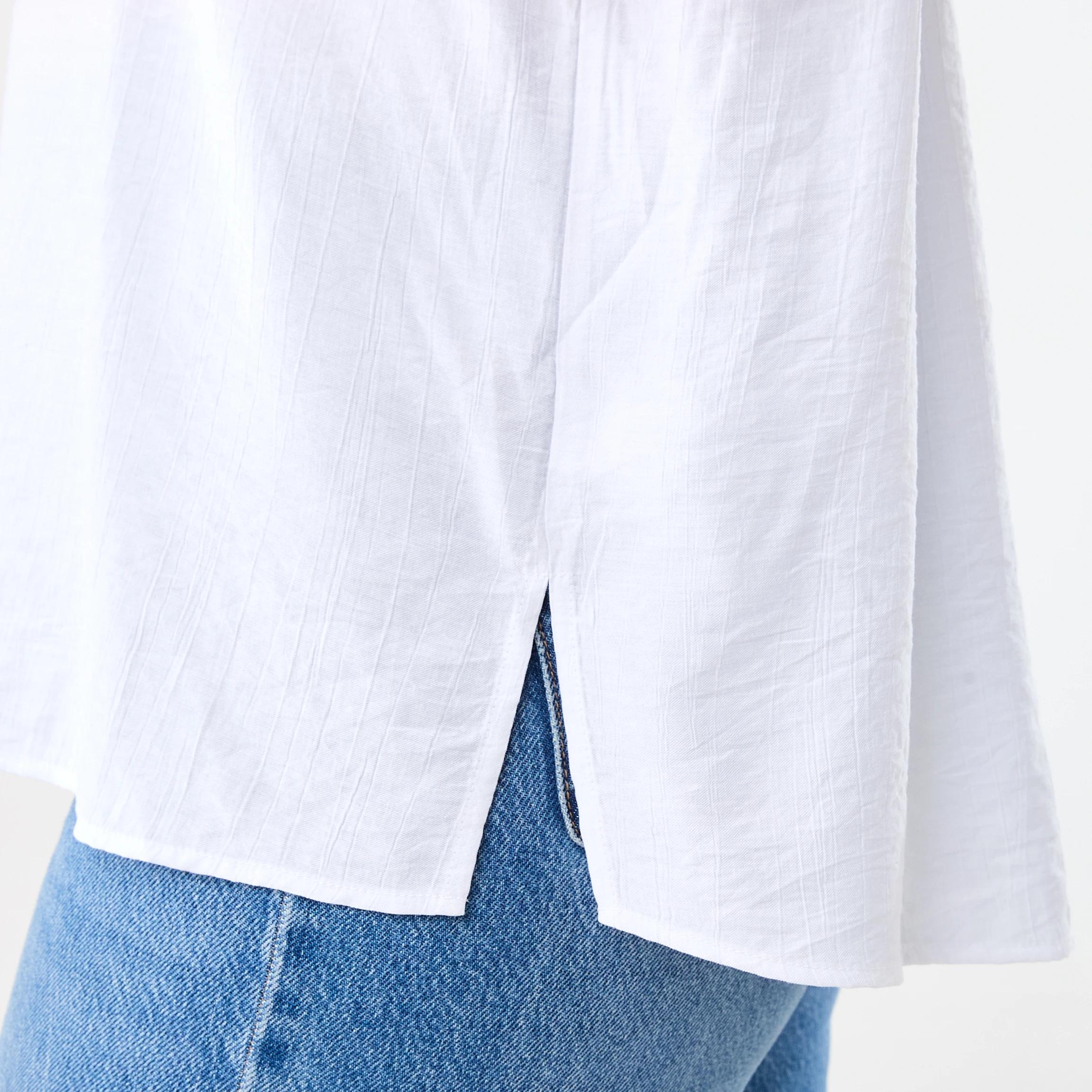 7 Short Sleeve Dolman Shirt WHITE, 7 of 7