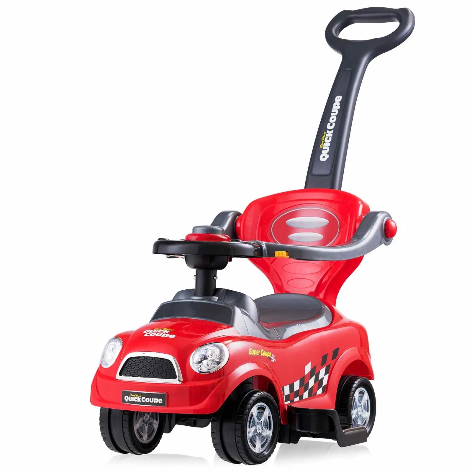 1 Costway 3-in-1 Ride On Push Car Foot to Floor Walking Car, 1 of 5
