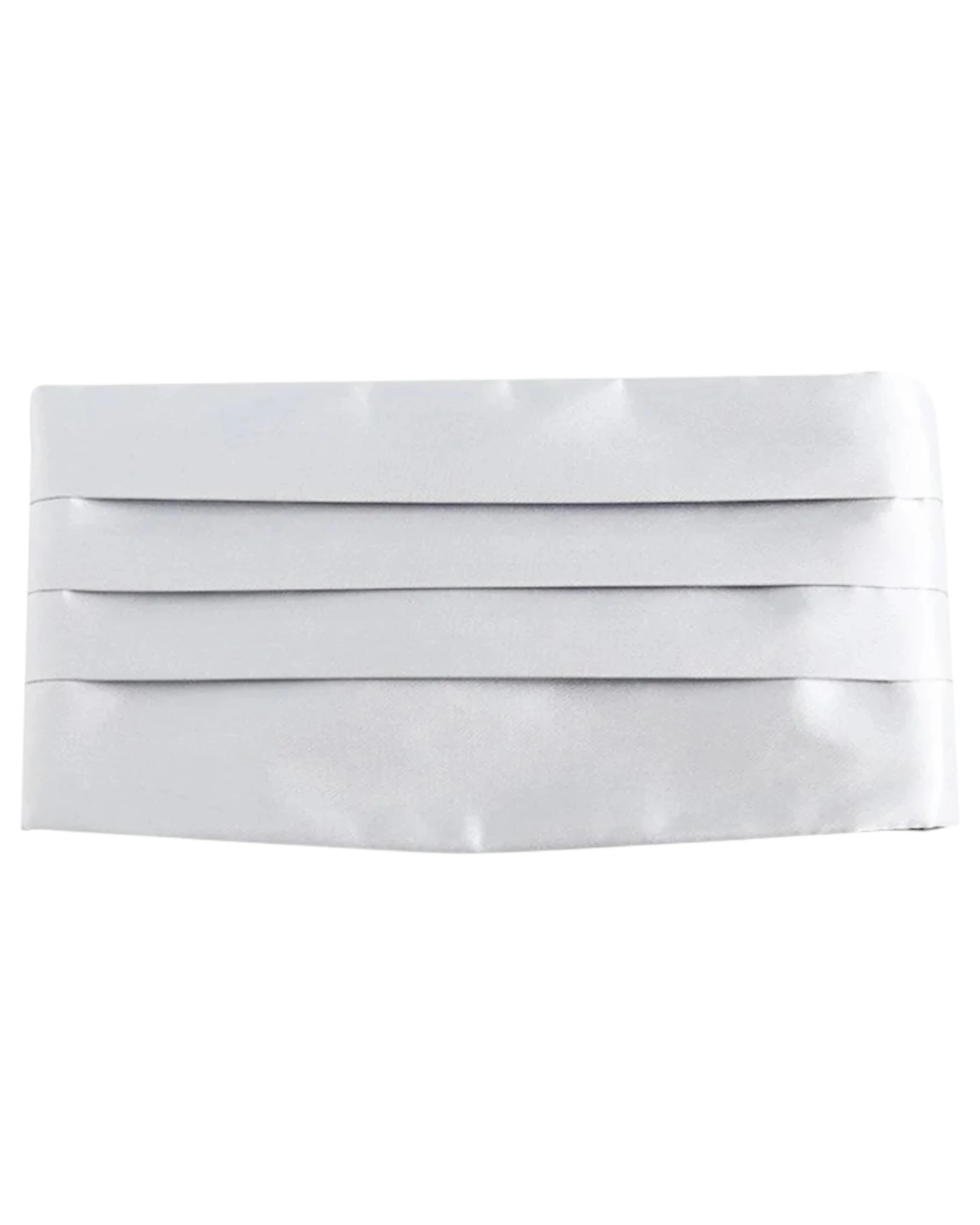 1 Zasel Mens Adjustable Cummerbund - Silver, 1 of 1