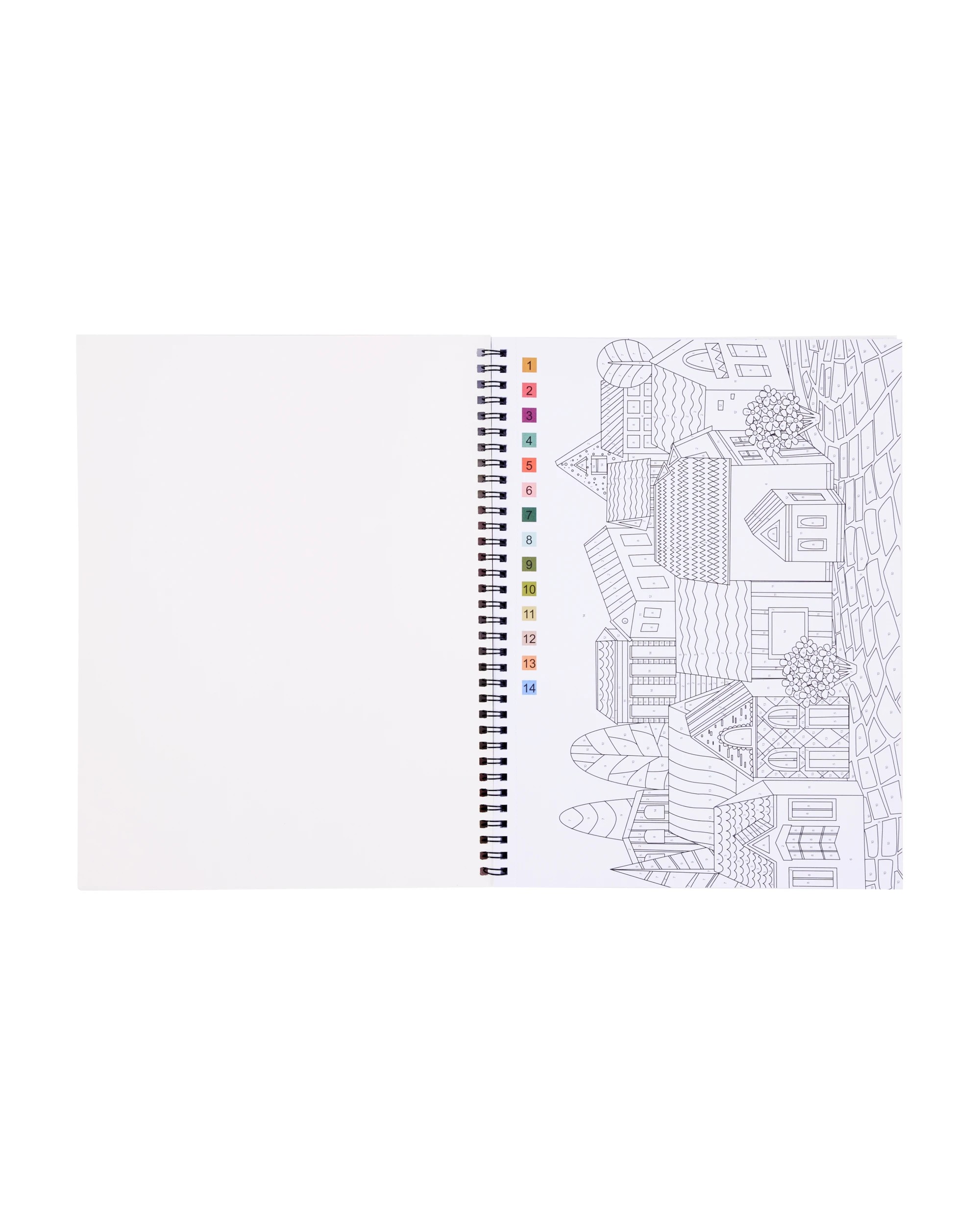 2 Colour By Number Set - Landscape, 2 of 6