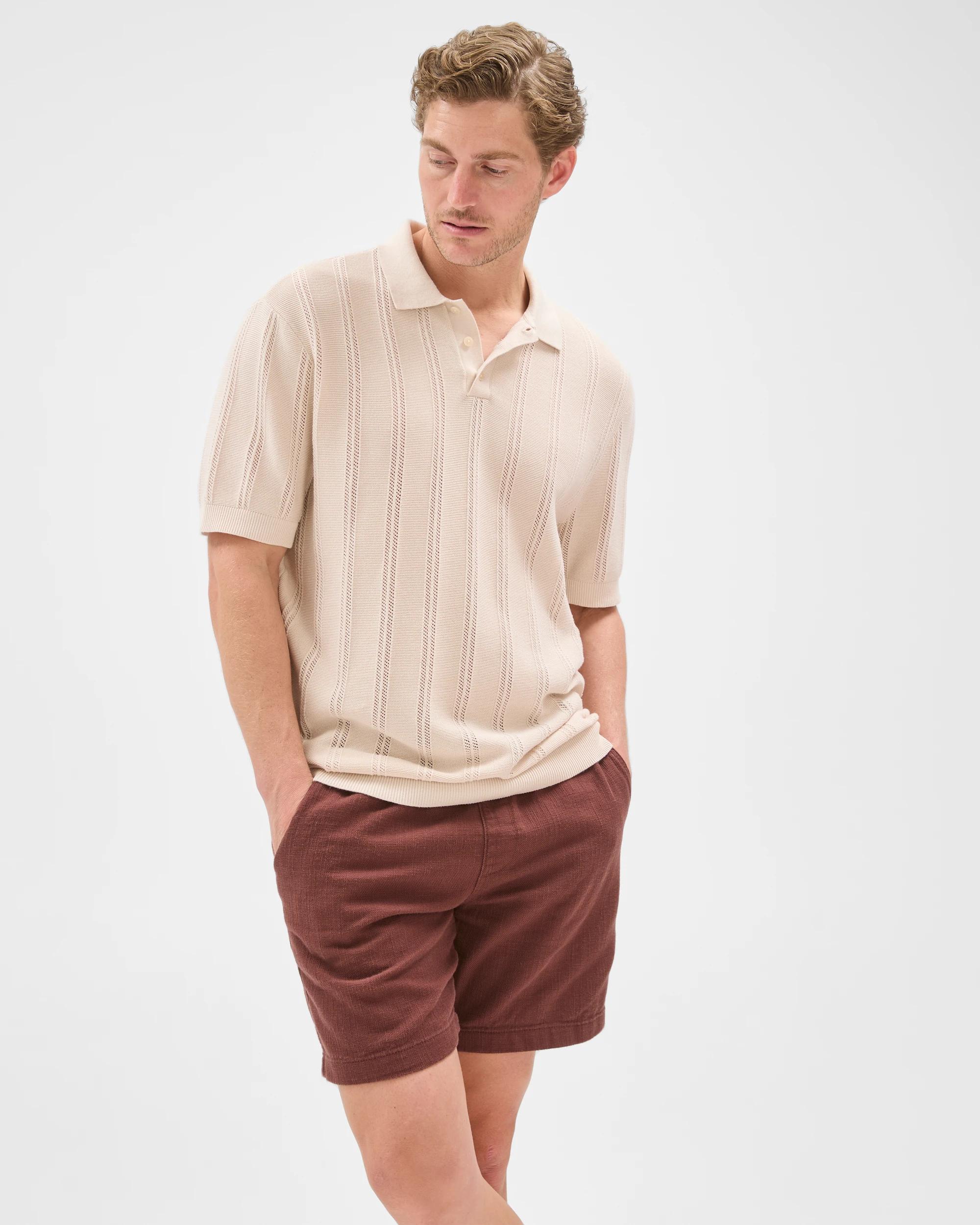 4 Target Man Australian Cotton Textured Shorts BROWN STONE, 4 of 7