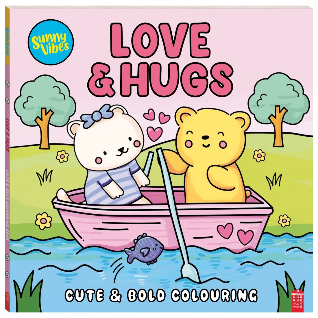 1 Sunny Vibes Love and Hugs Cute and Bold Colouring Book, 1 of 4
