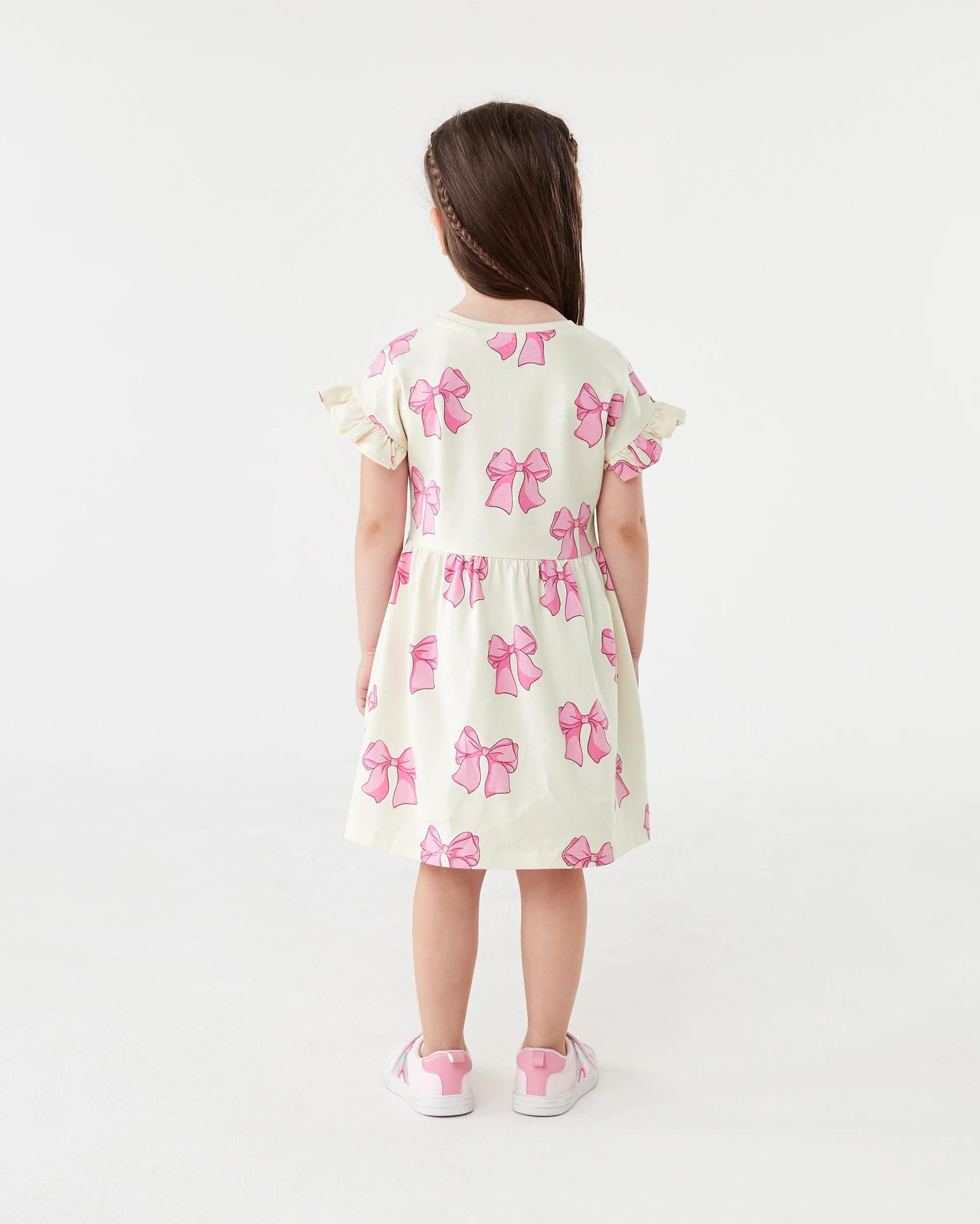 10 Jersey Dress Beige Bows, 10 of 10